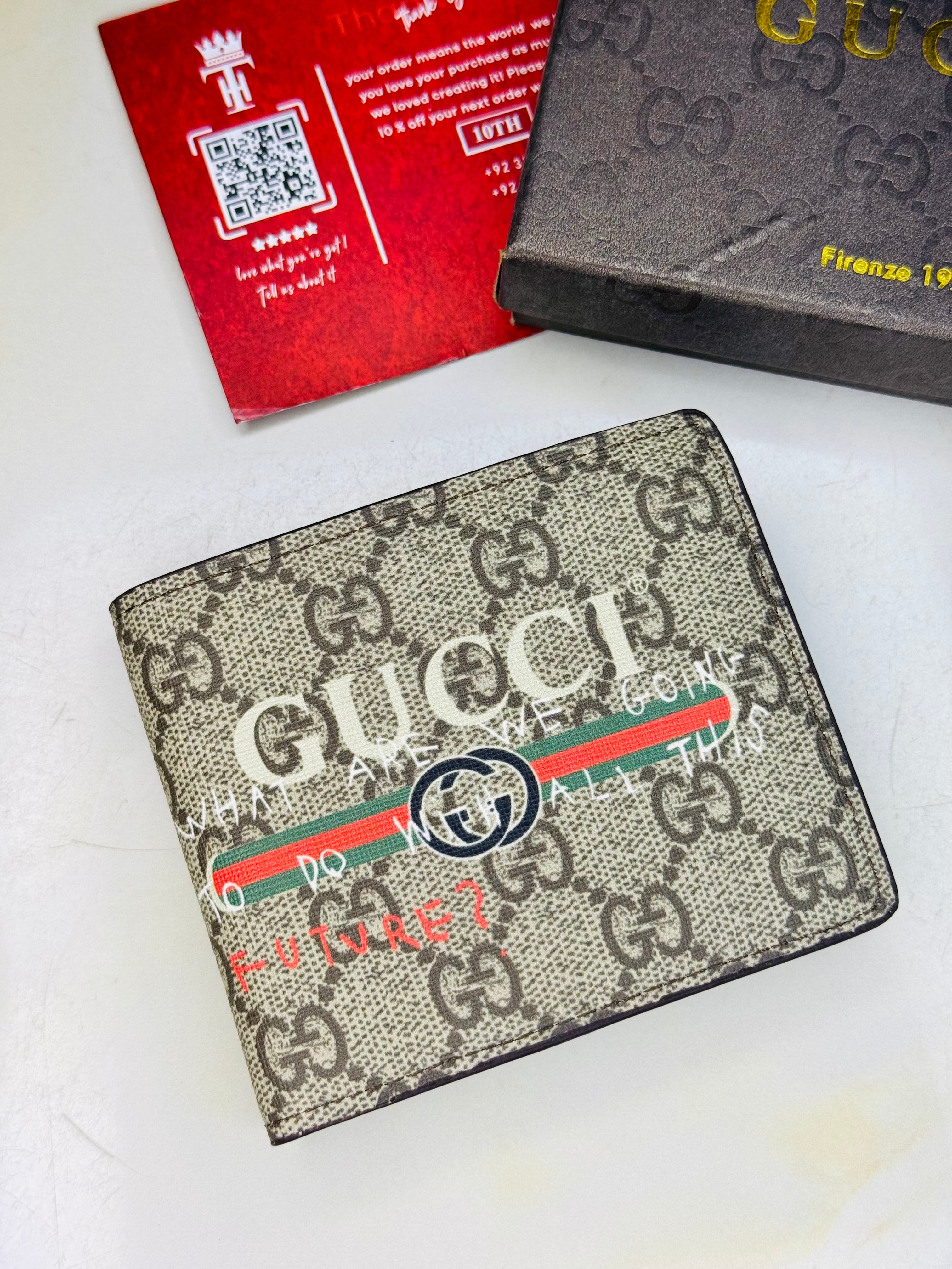 Beige Gucci x Coco Capitan Wallet