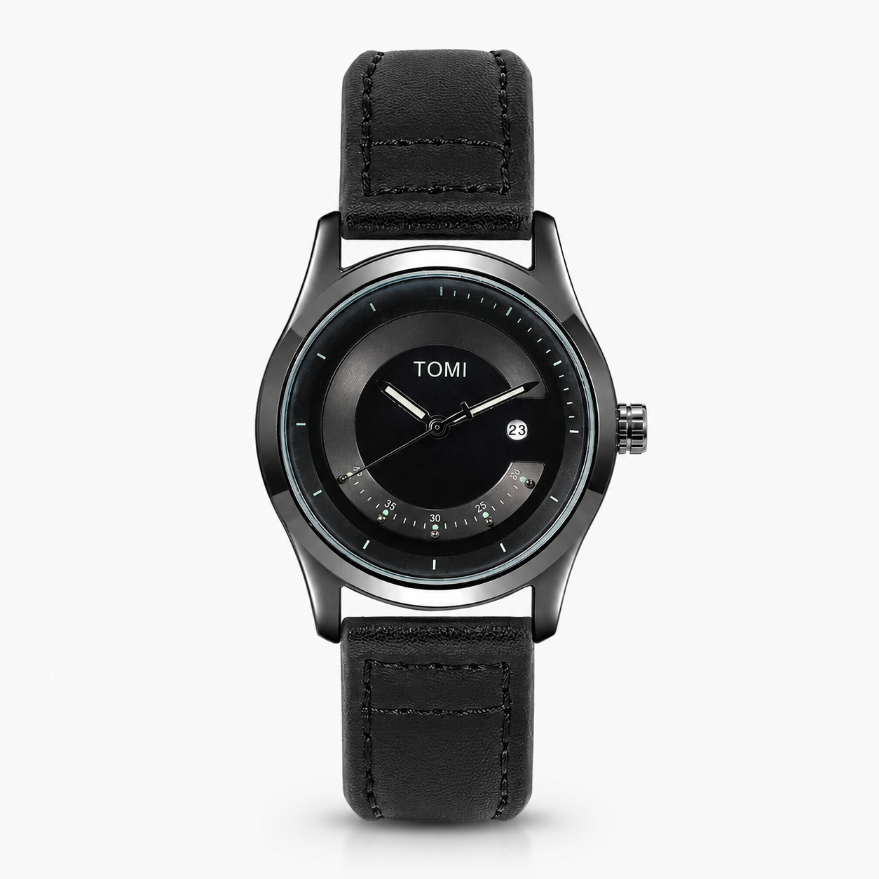 Tomi All Black Royal Dial Watch