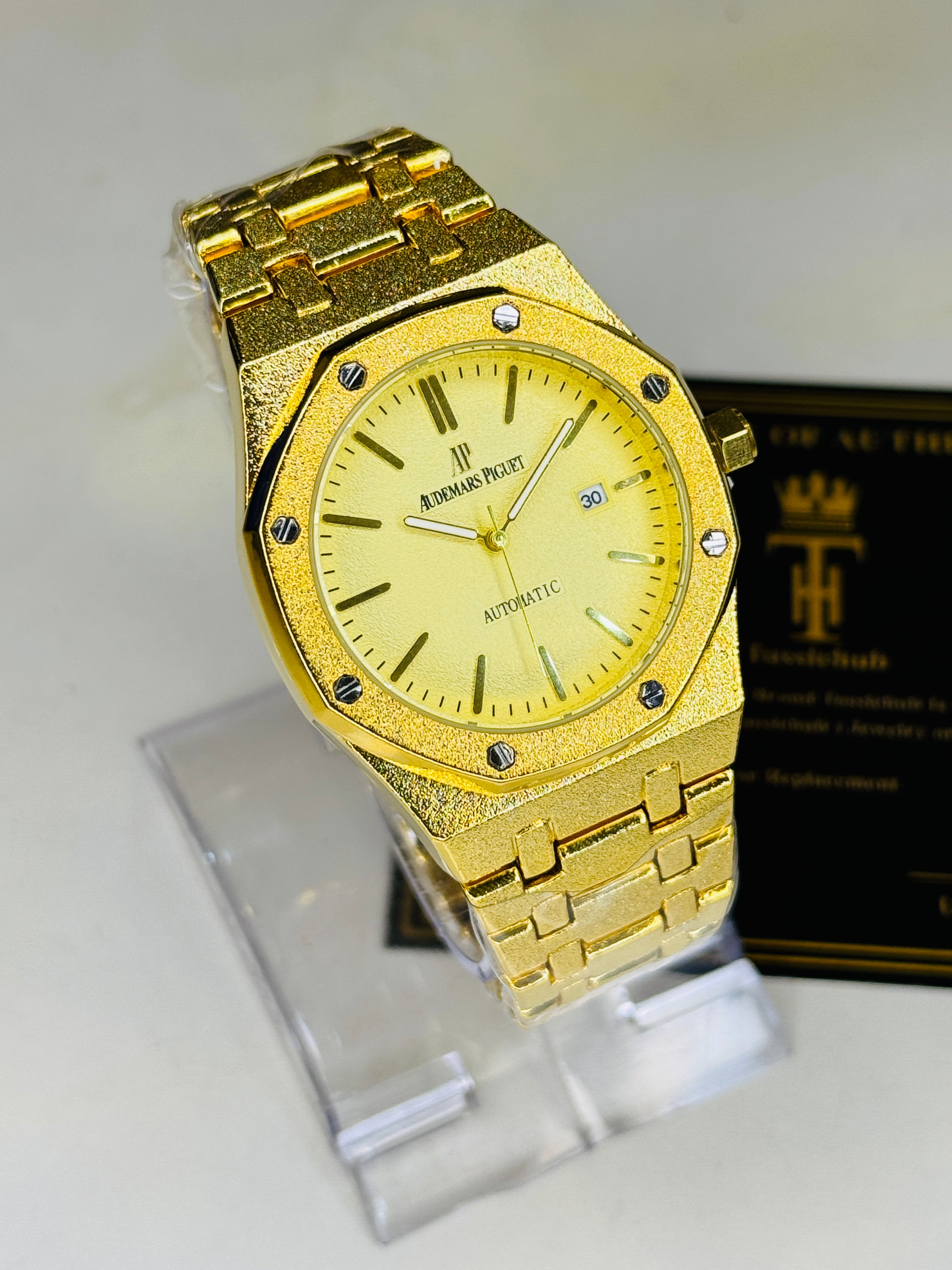 Frosted All Gold AP Watch