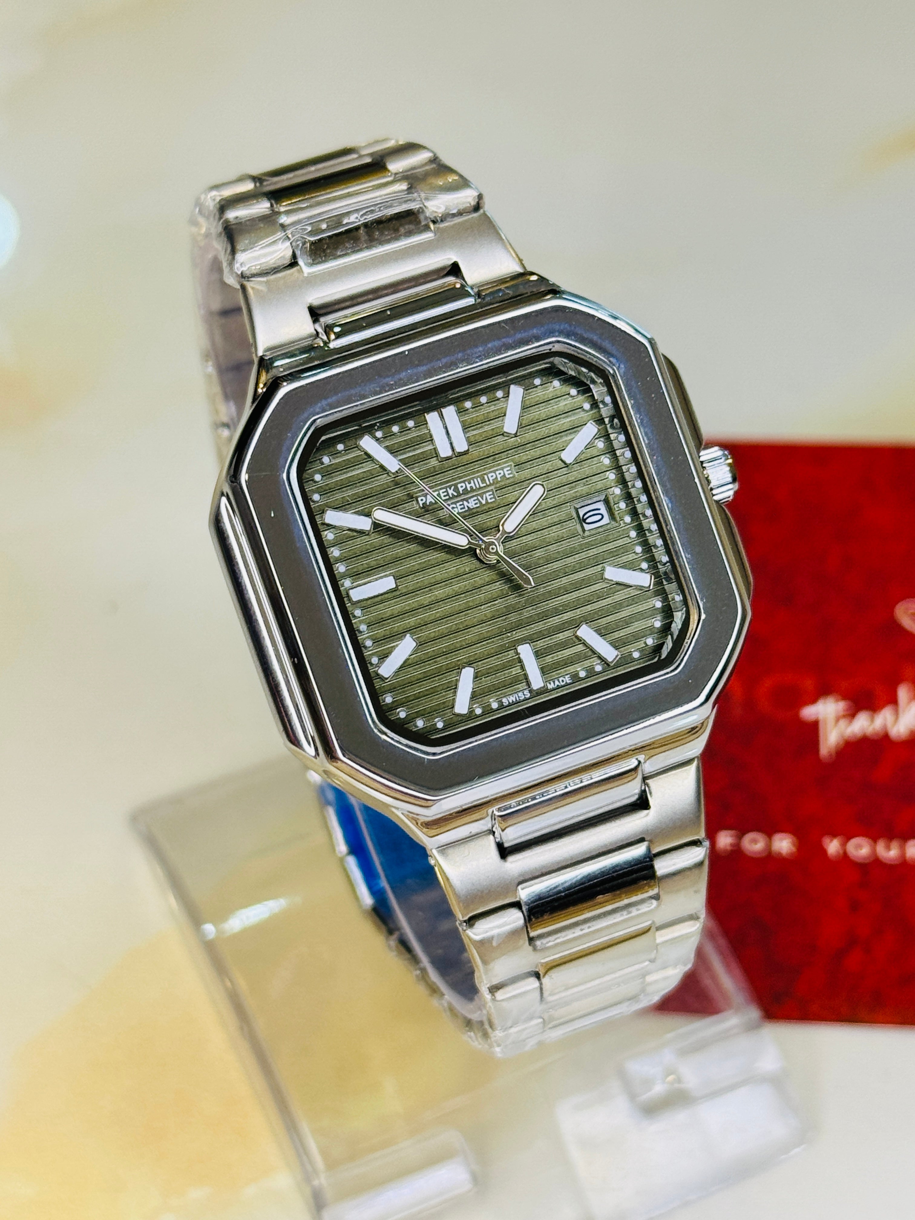 Old Money Patek Square Watch