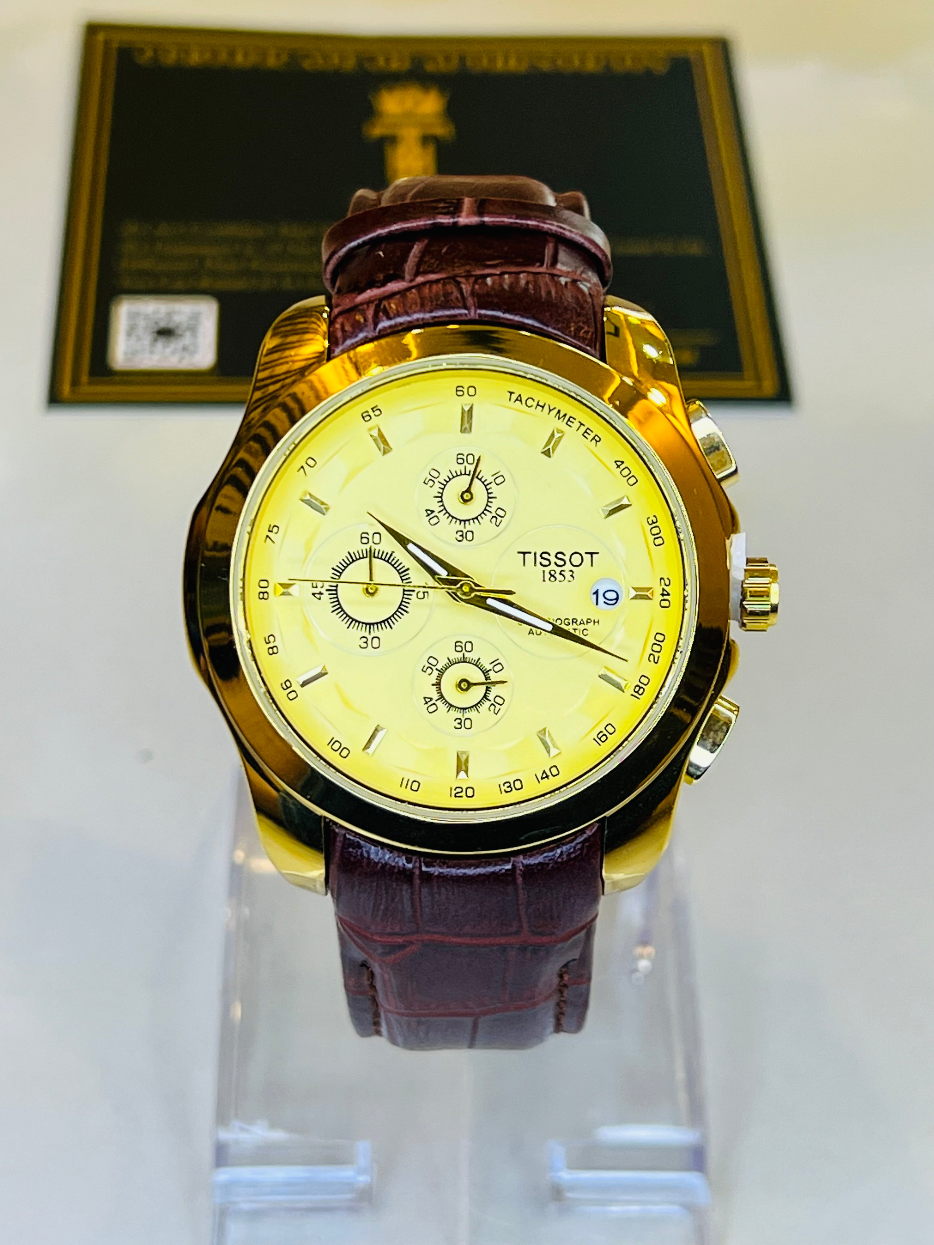 Brown Gold Tissot 1853 Special Edition Chronograph Watch