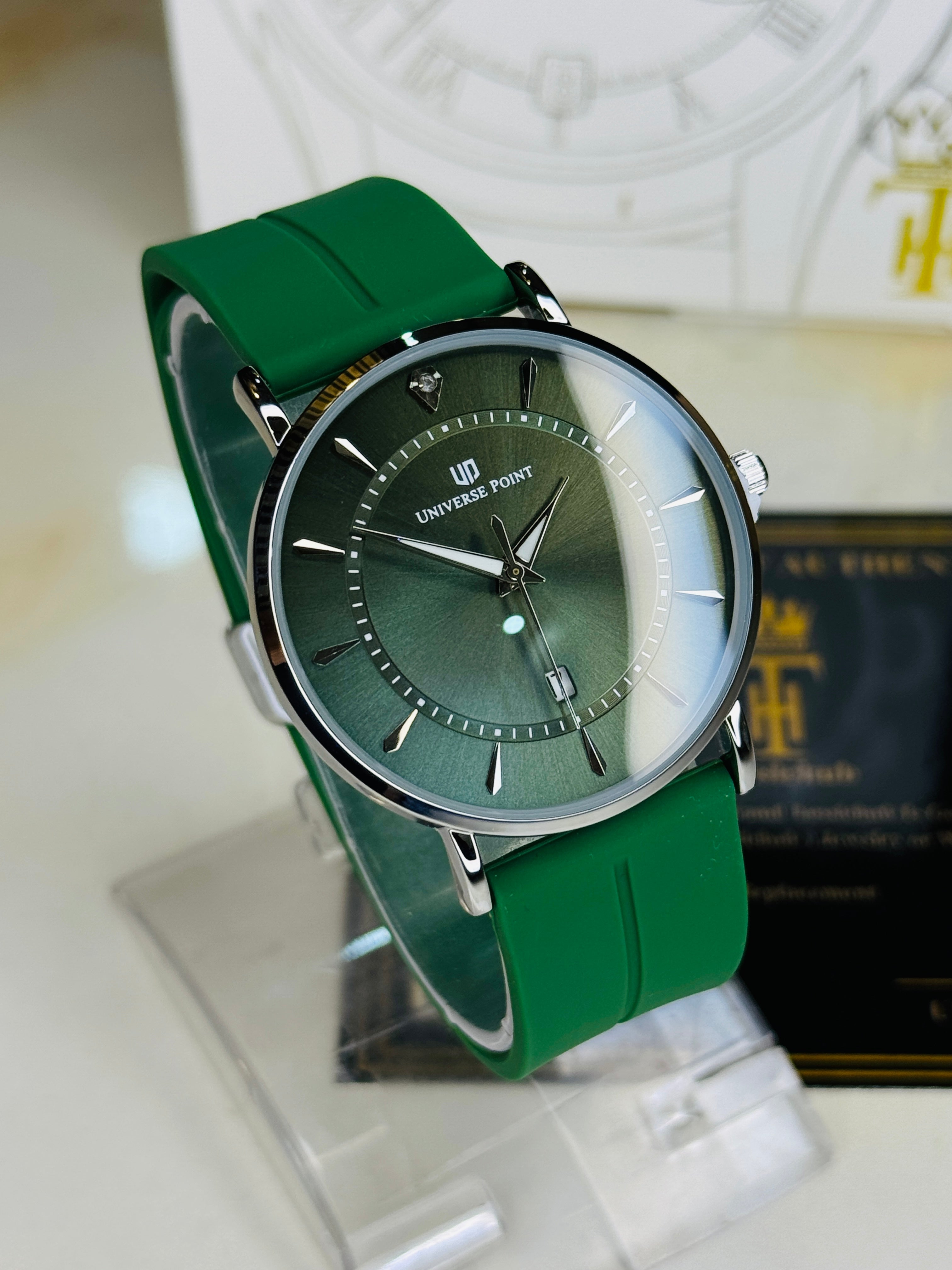 Forest Green Slim Balloon Universe Point Watch