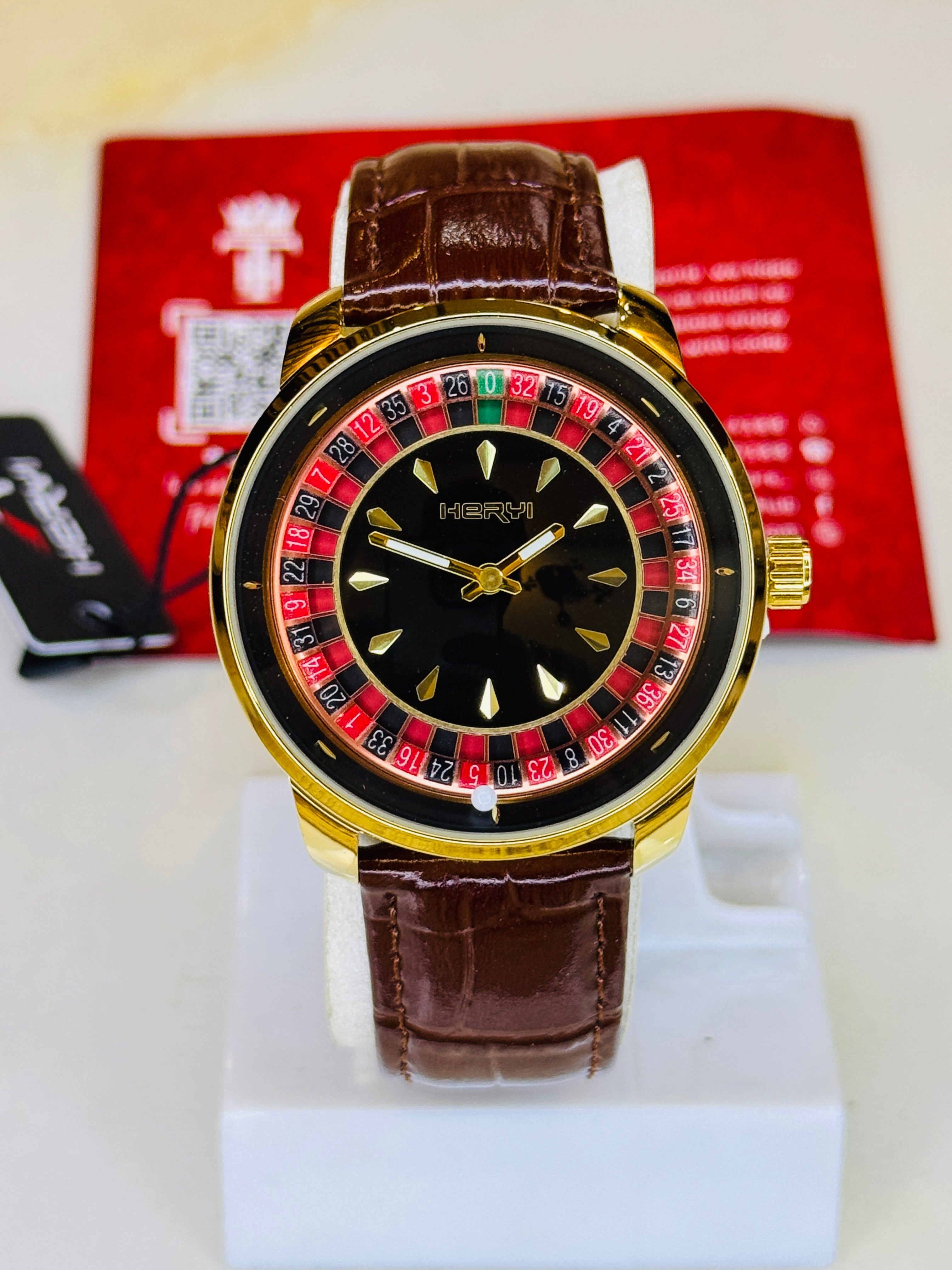 Jacob & Co Brown Gold Casino Watch