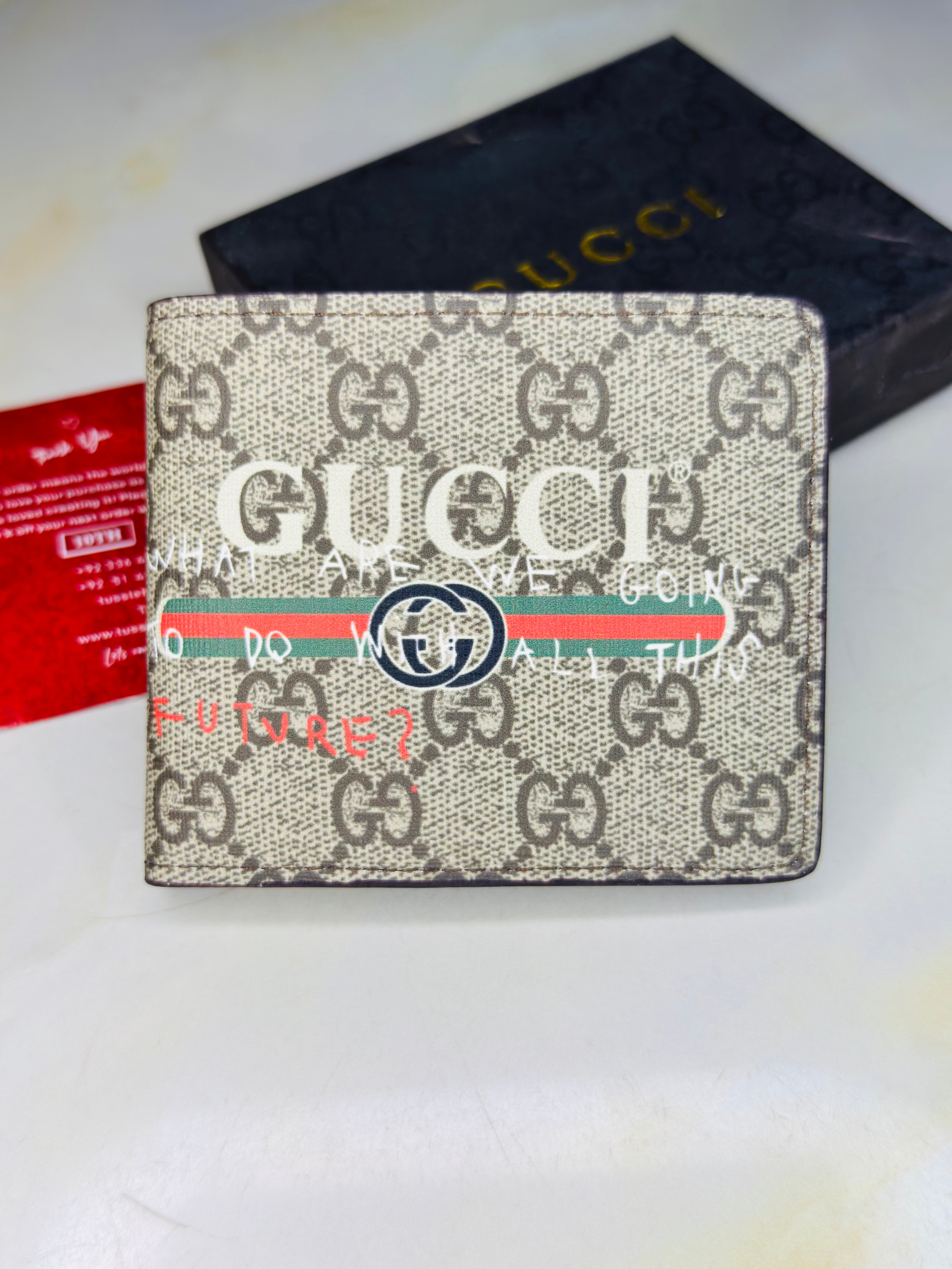 Beige Gucci x Coco Capitan Wallet