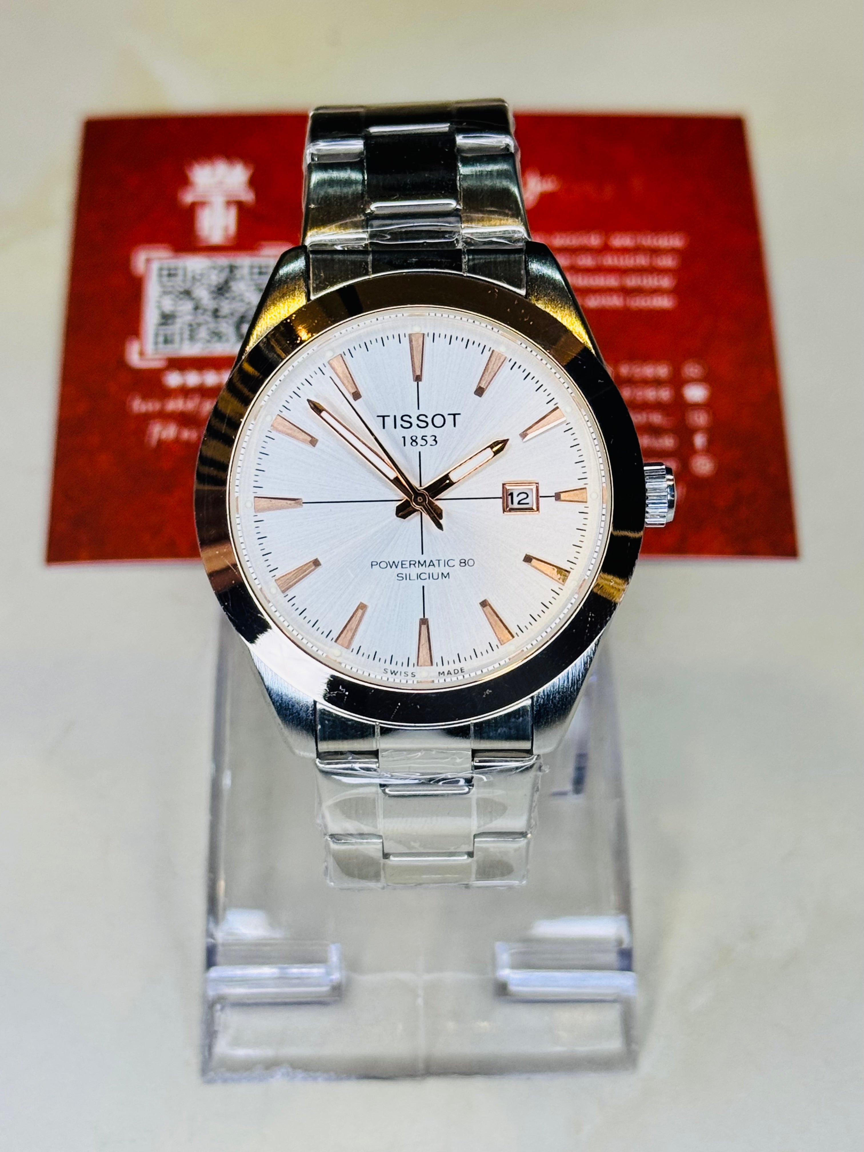 Silicium Two Tone White Powermatic Tissot Watch