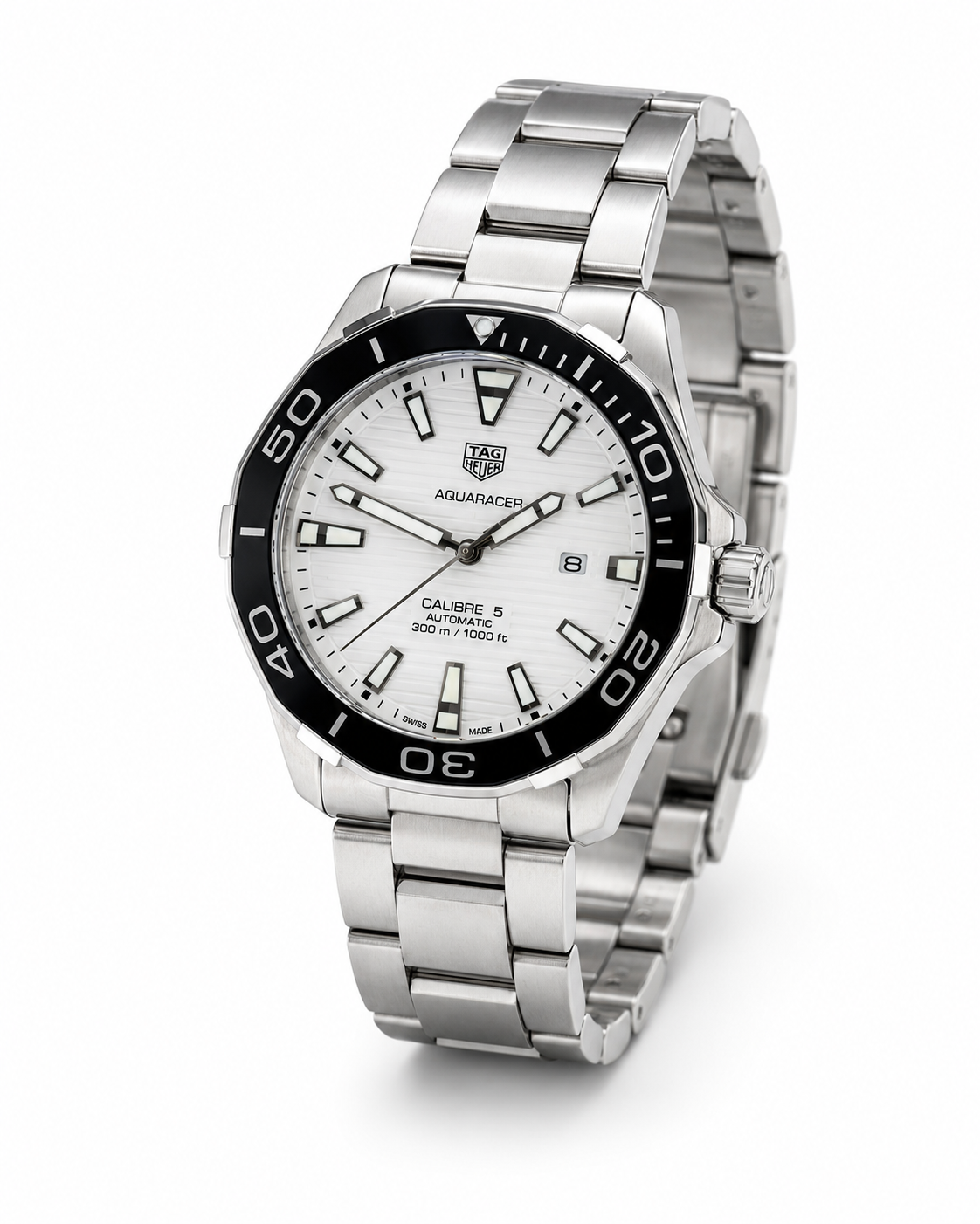 Tag Heur Aquaracer Silver White Quartz Watchh