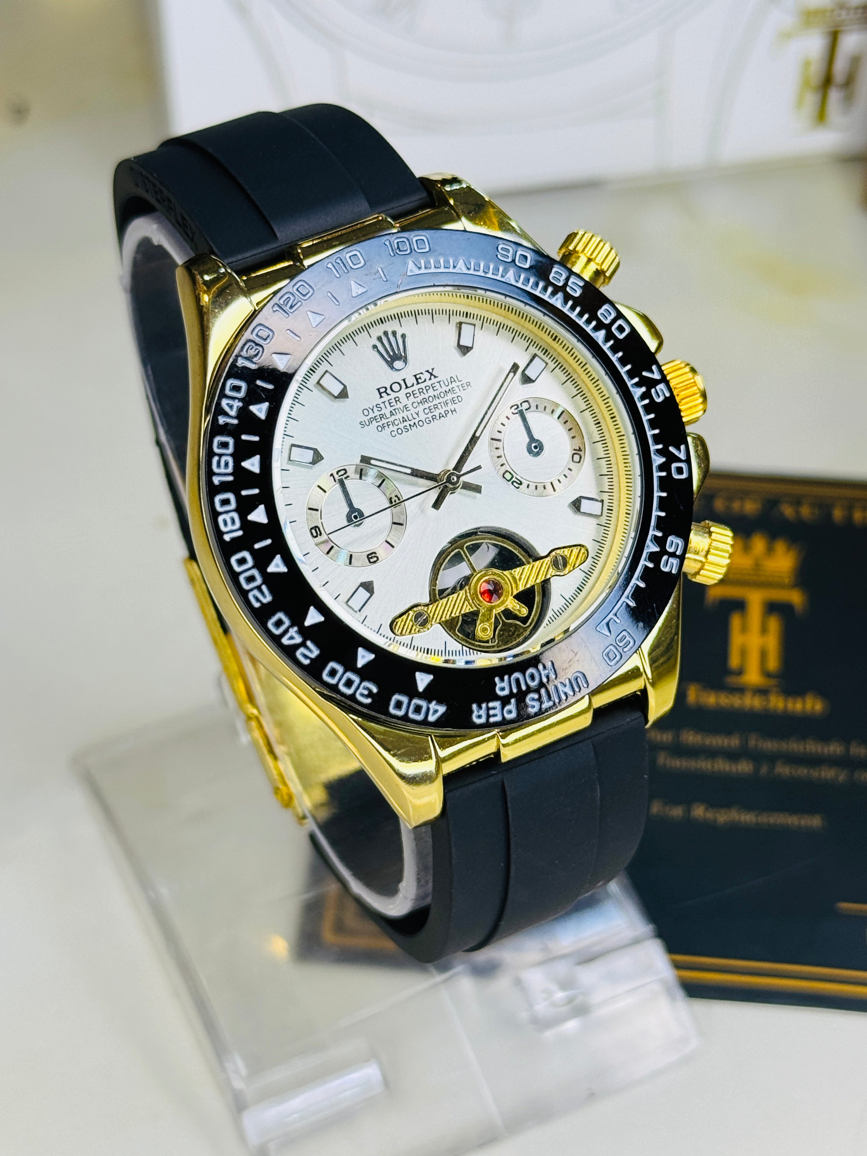 Skeleton Daytona Gold White Watch