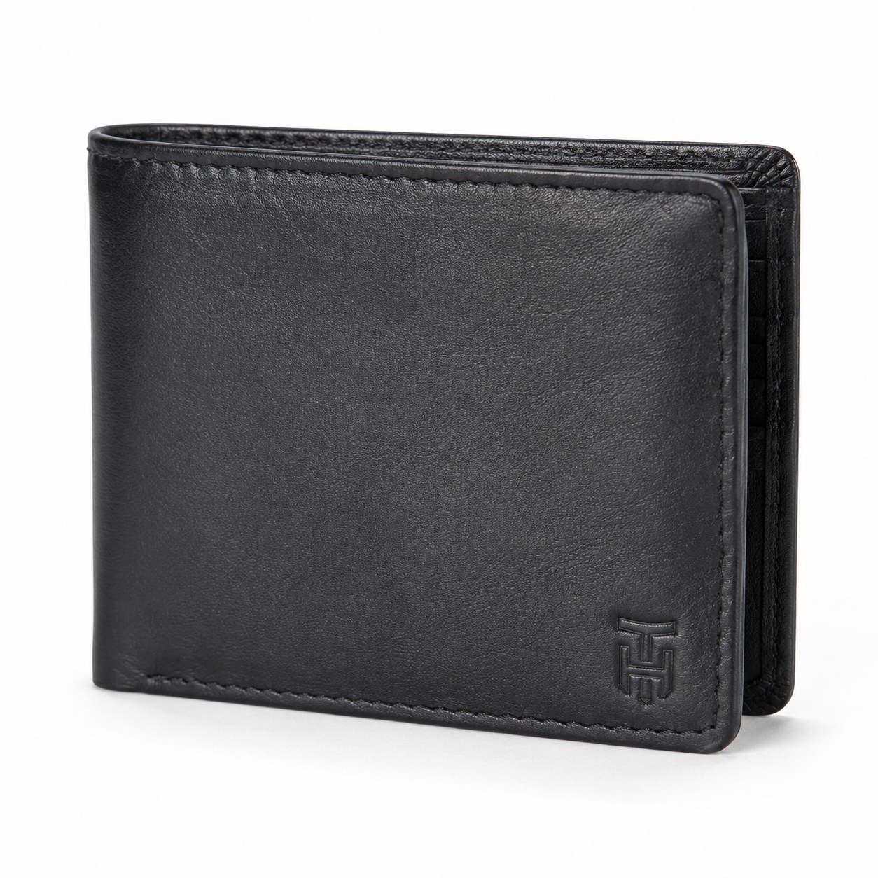 Atlas Classic Black Genuine Leather Wallet