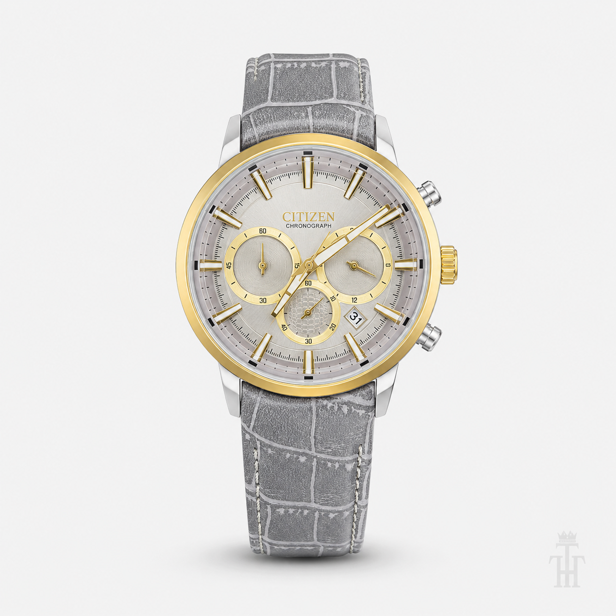 Citizen Globe Ash Grey Chronograph Watch