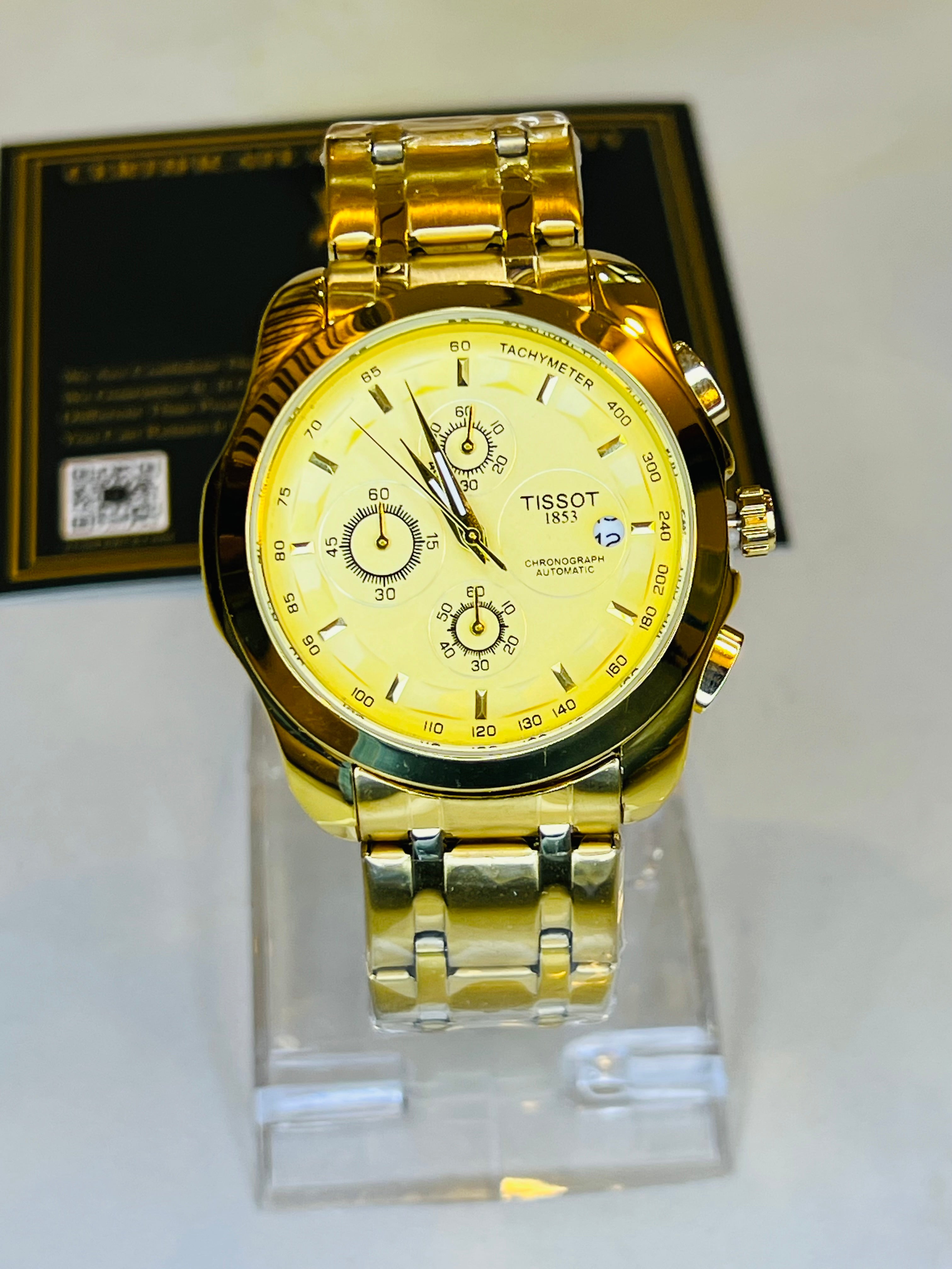 All Gold 1853 Chain Strap Chronograph Watch