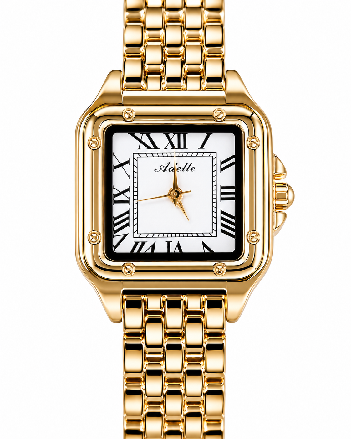 Rosegold White Santos Watch For Her
