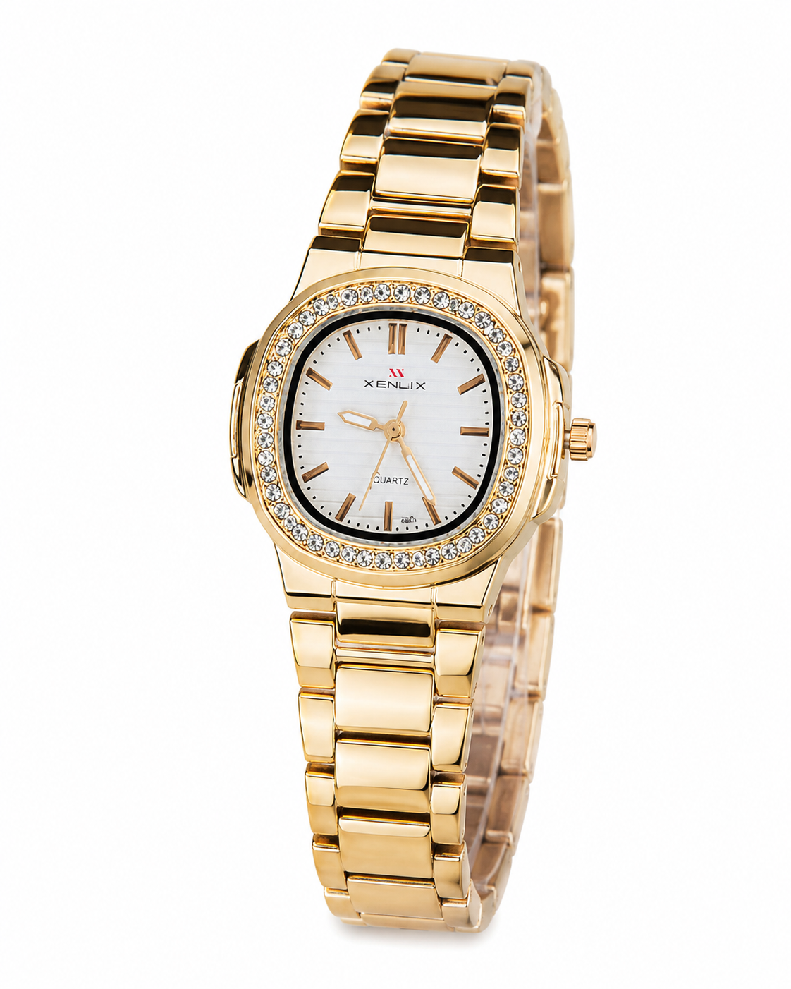 Xenlex Nautilus RoseGold Zircon Watch For Her