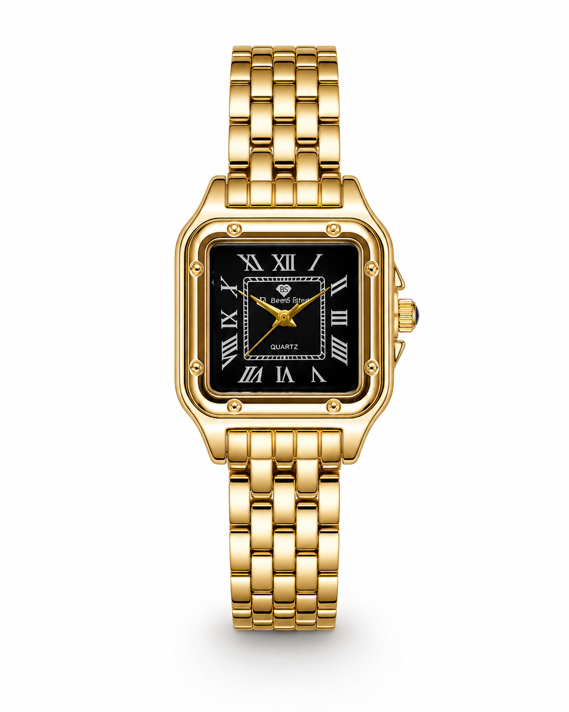 Gold Black Gold Santos Watch For Her