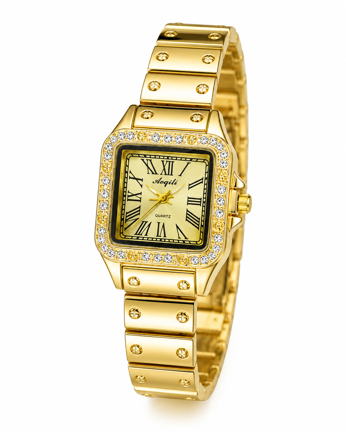 Gold zircon Santos Watch For Her