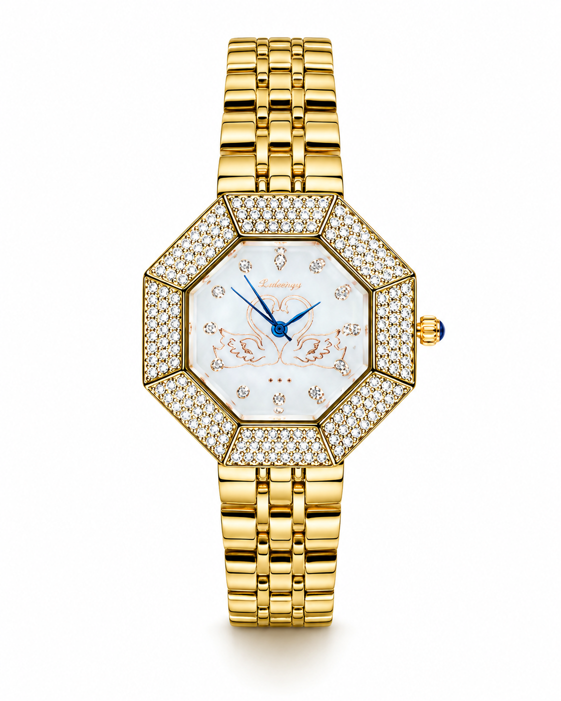 Rose Gold White Octa Kaluuya Watch For Her