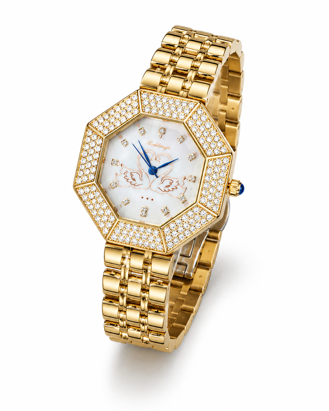 Rose Gold White Octa Kaluuya Watch For Her