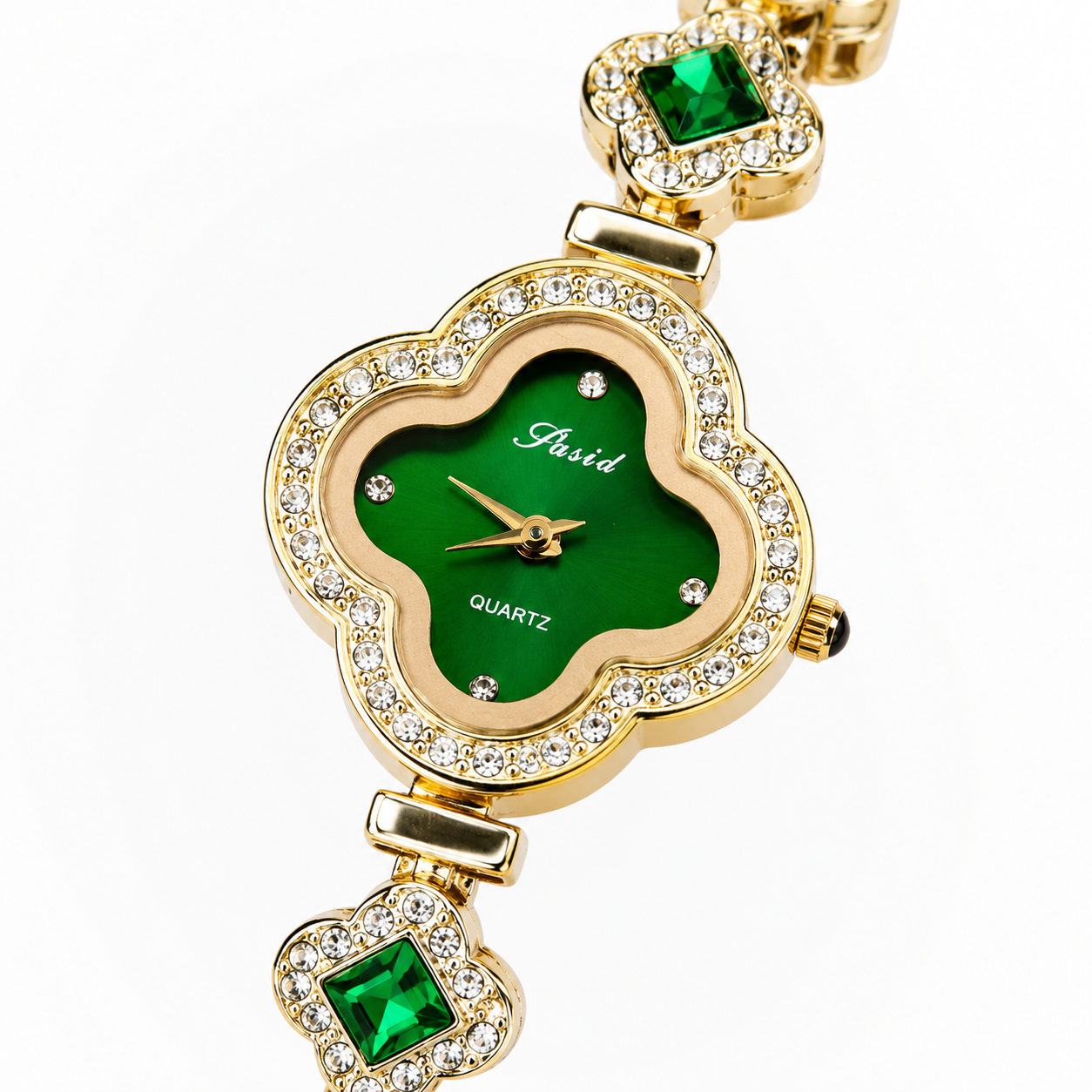Emerald Van Cleef Zircon Watch For Her