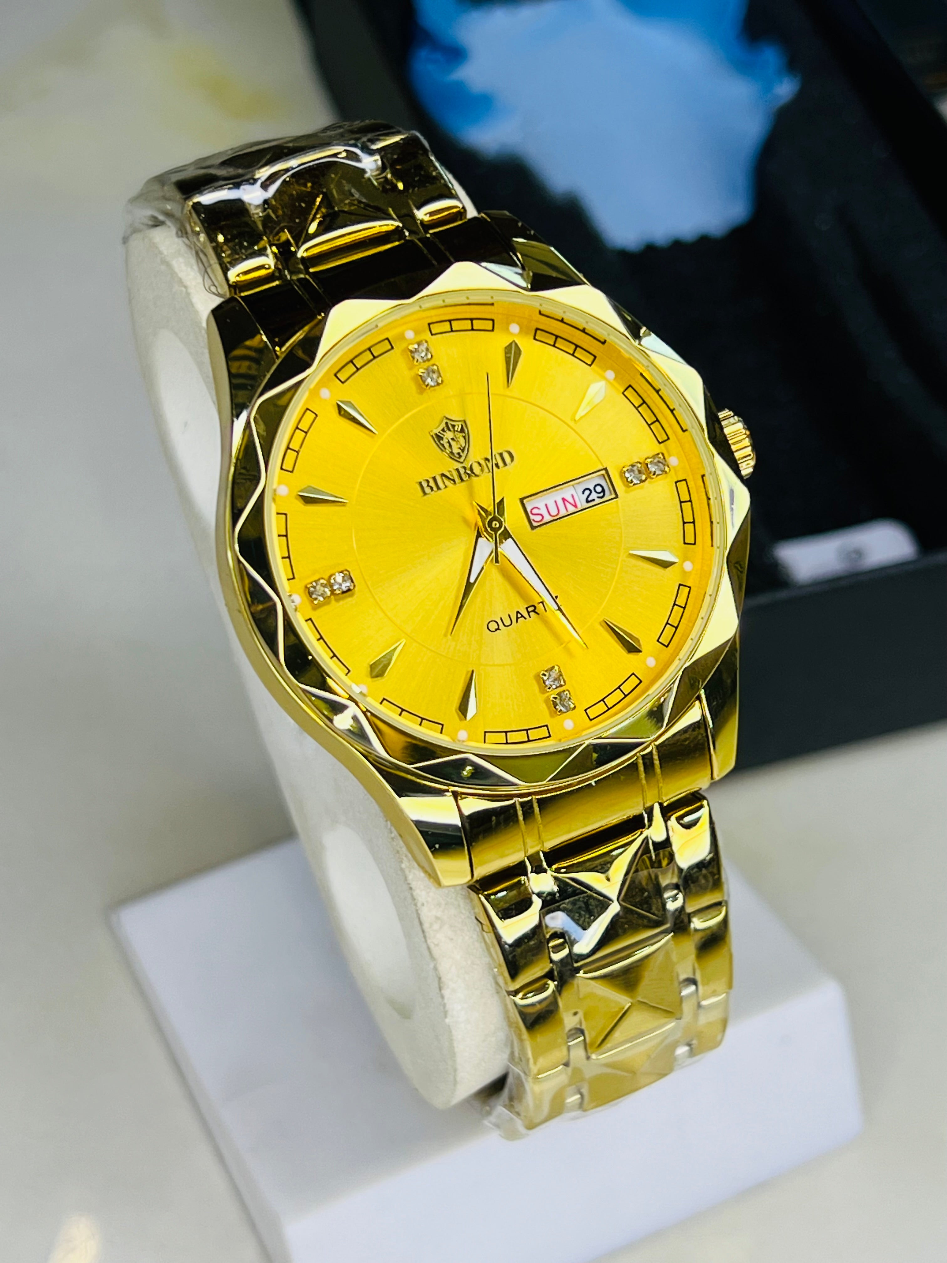 All Gold Binbond Prism Dial Watch