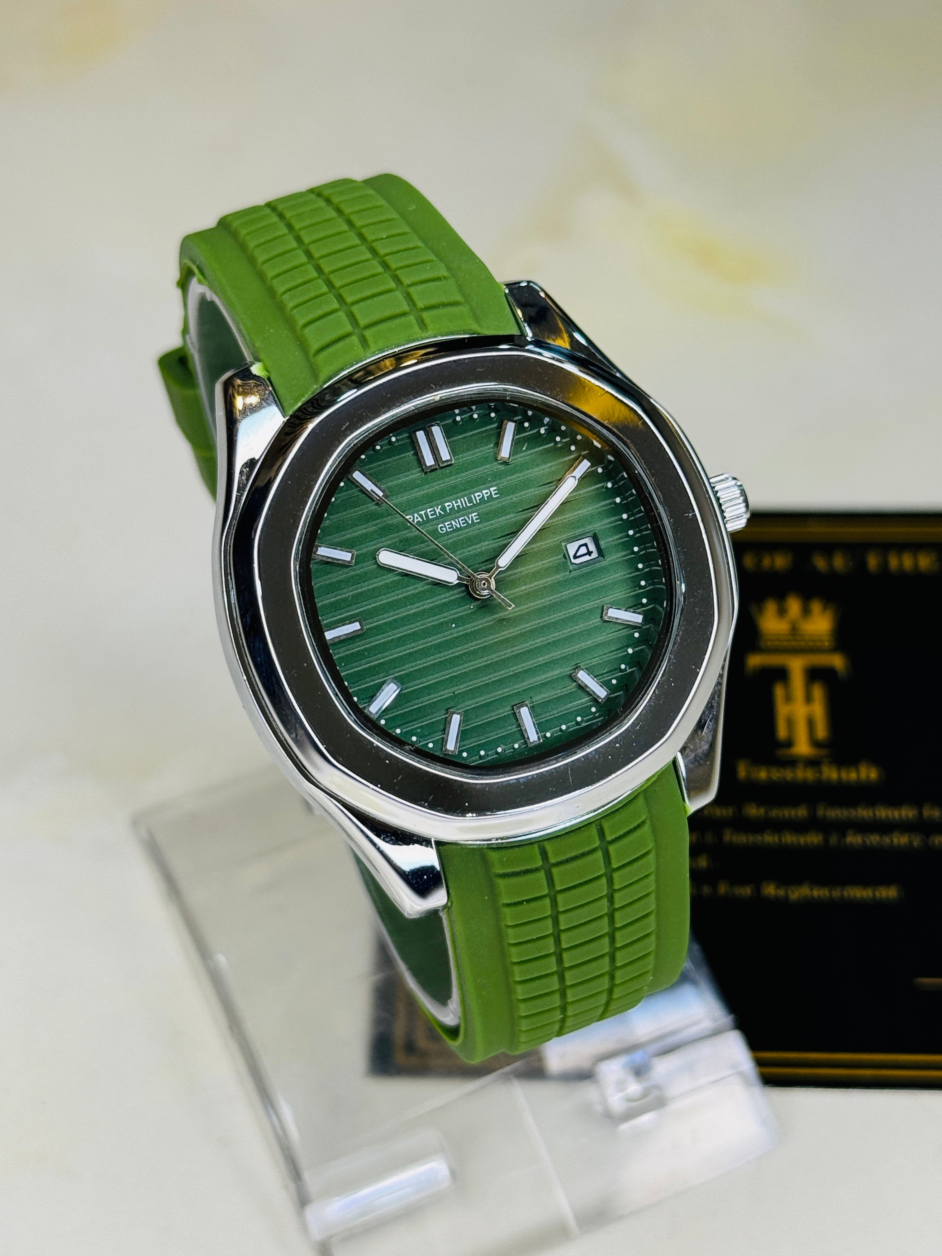 Army Green Aquanaut Watch