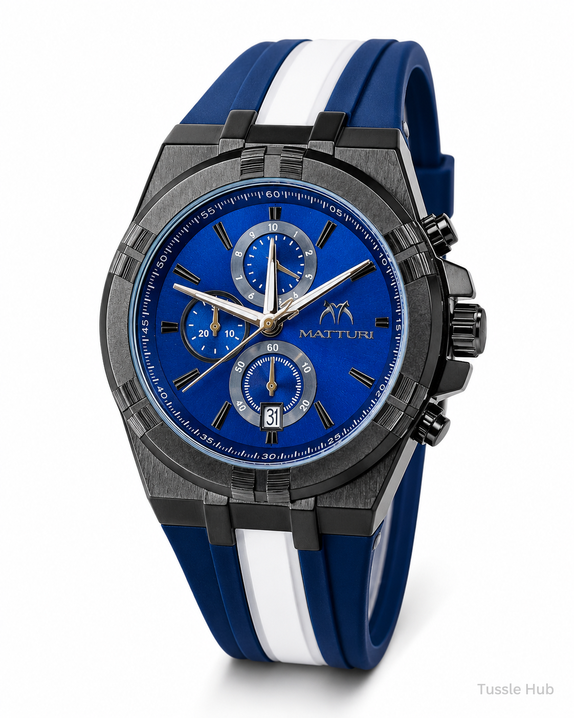 Blue Black Matturi Shift Chronograph Watch