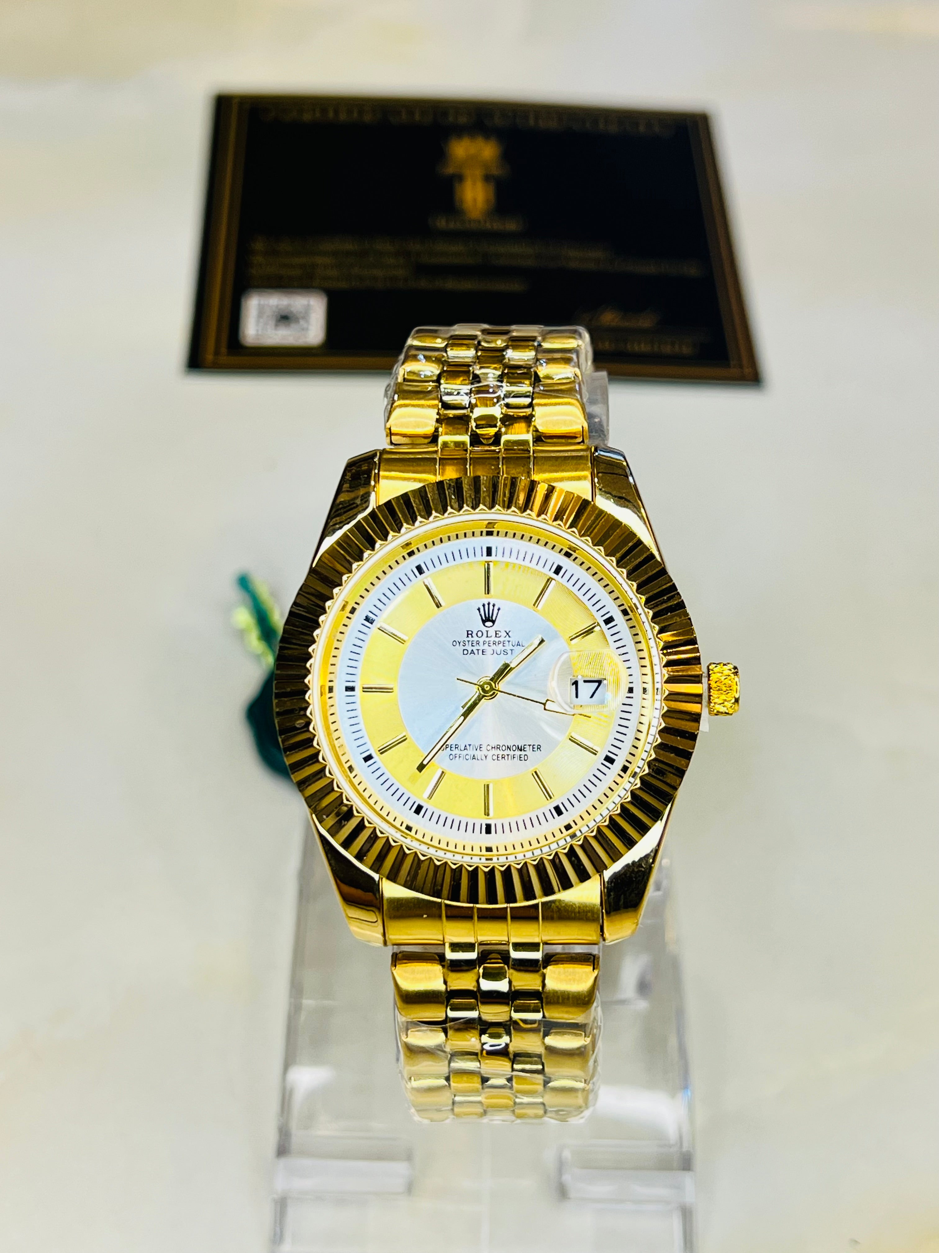 Gold Date Just Perpetual Watch