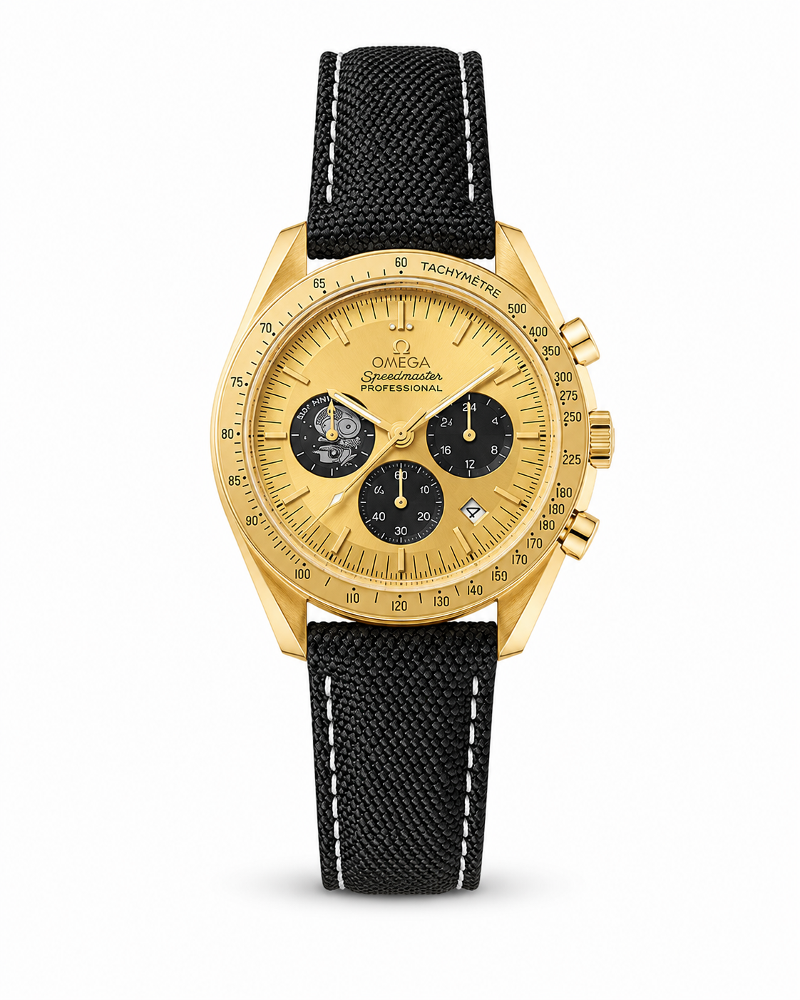 Omega 50th Anniversary Black Gold Chronograph Watch