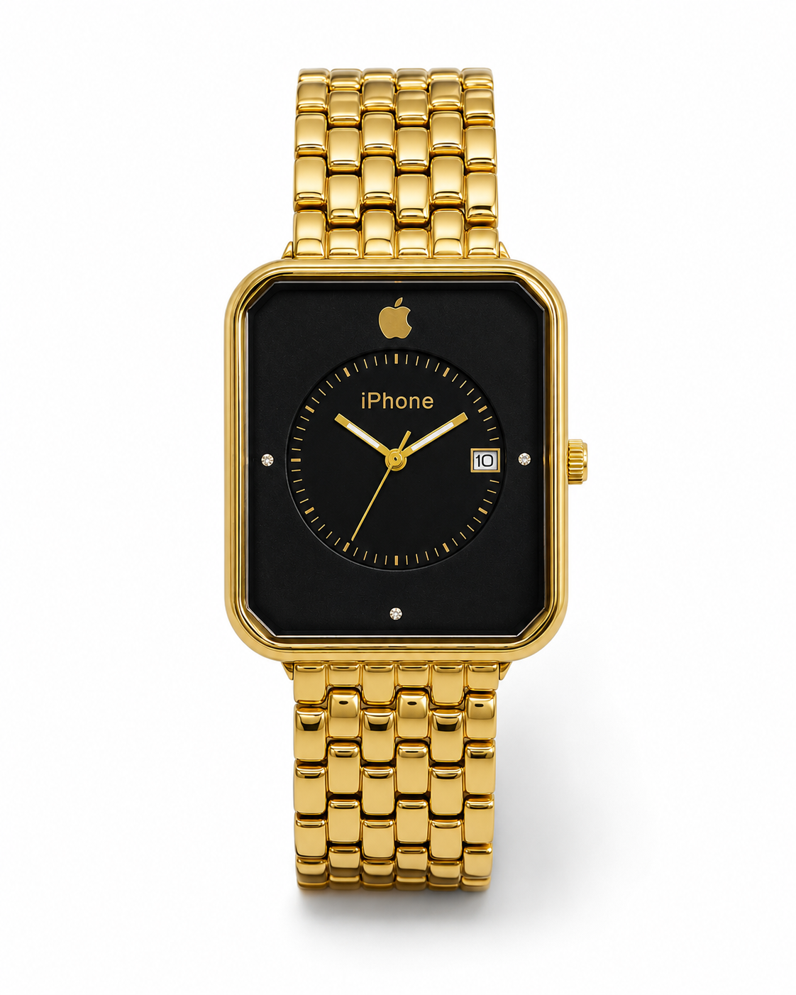 Gold Black Apple Seamer Platinum Watch