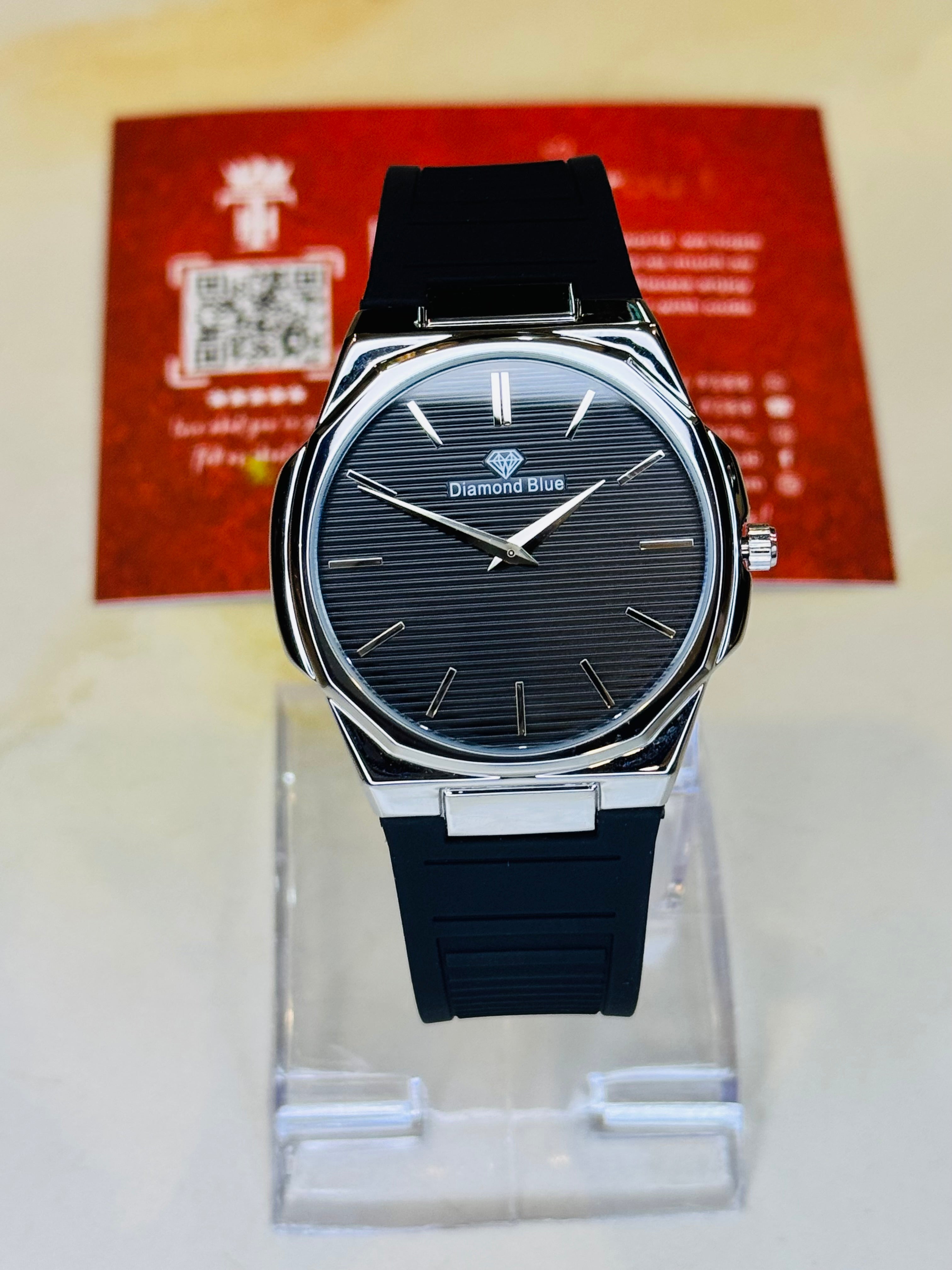 Black Silver Orion Magnet Strap Watch