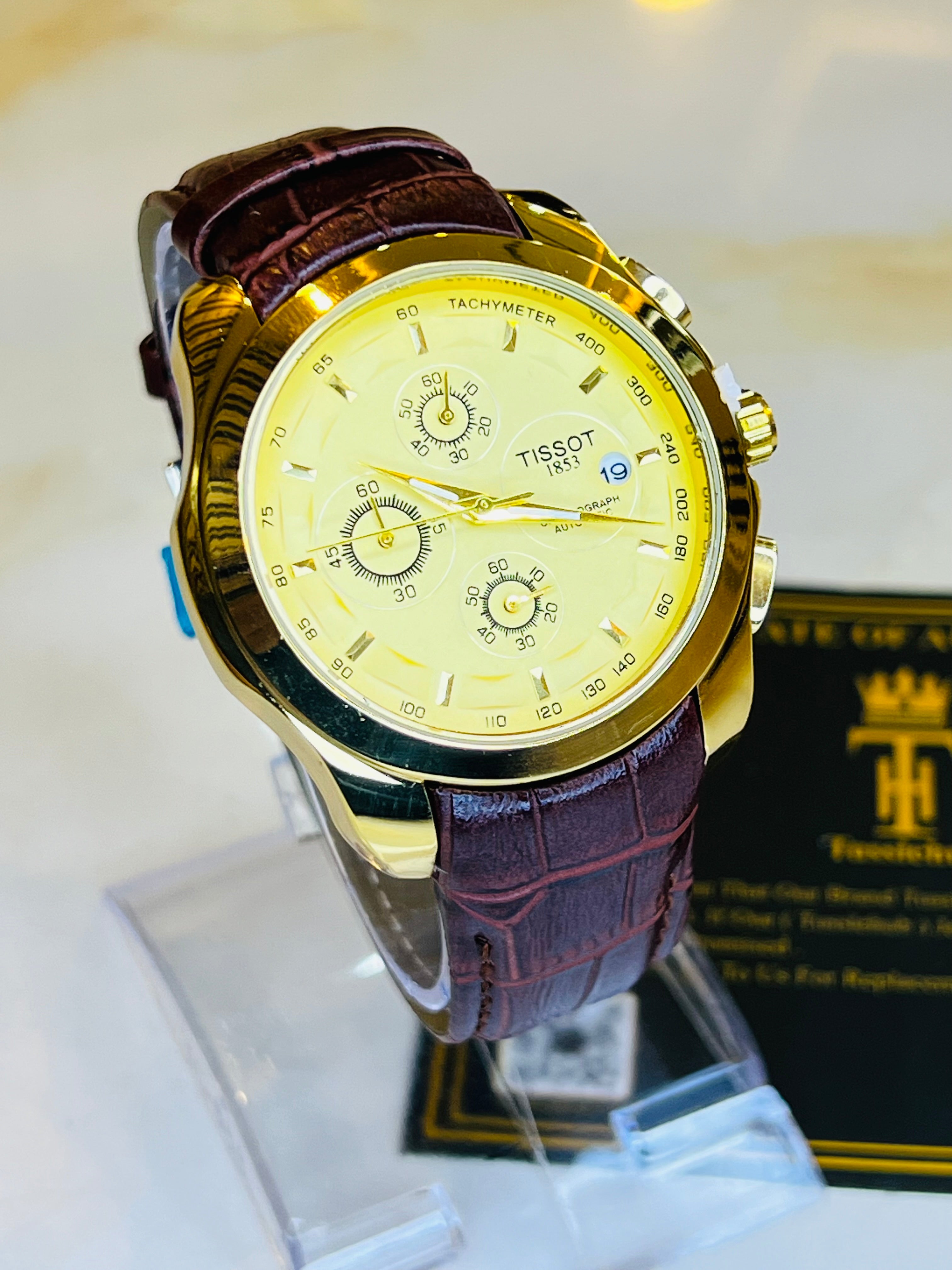 Brown Gold Tissot 1853 Special Edition Chronograph Watch