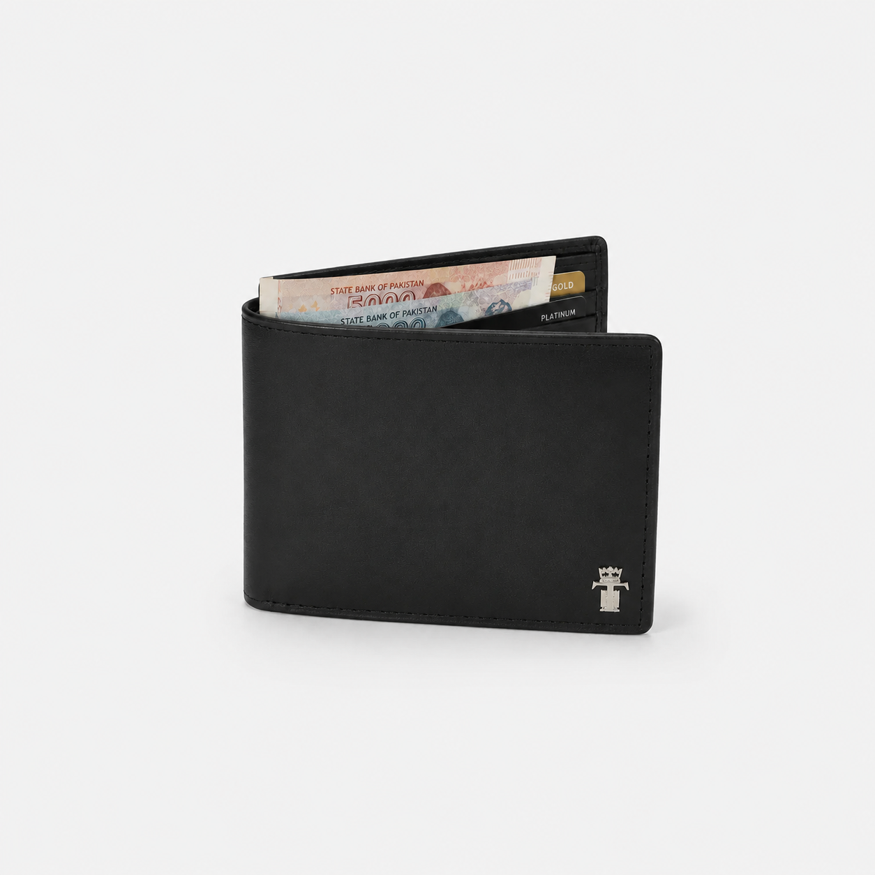 Tussle Prestige Black Leather Wallet