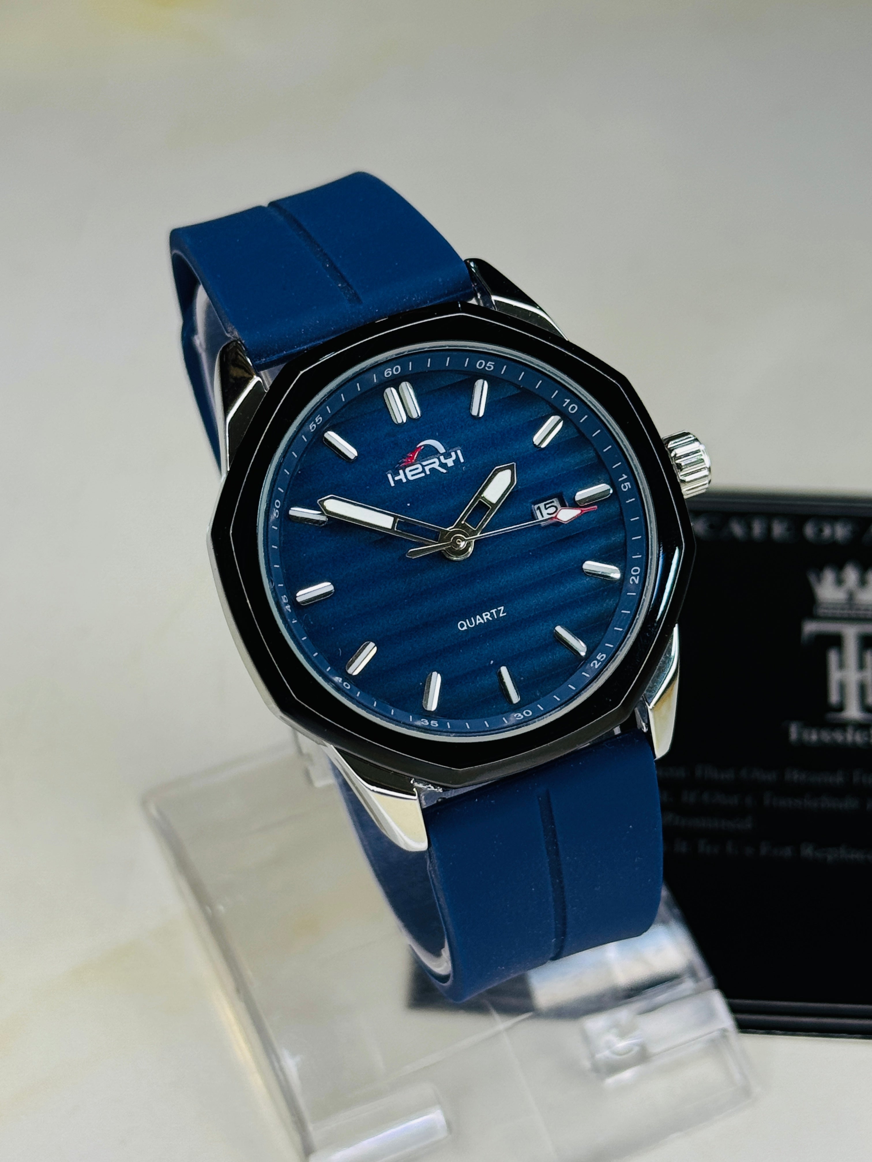 Aqua Blue Universe Octa Magnet Strap Watch