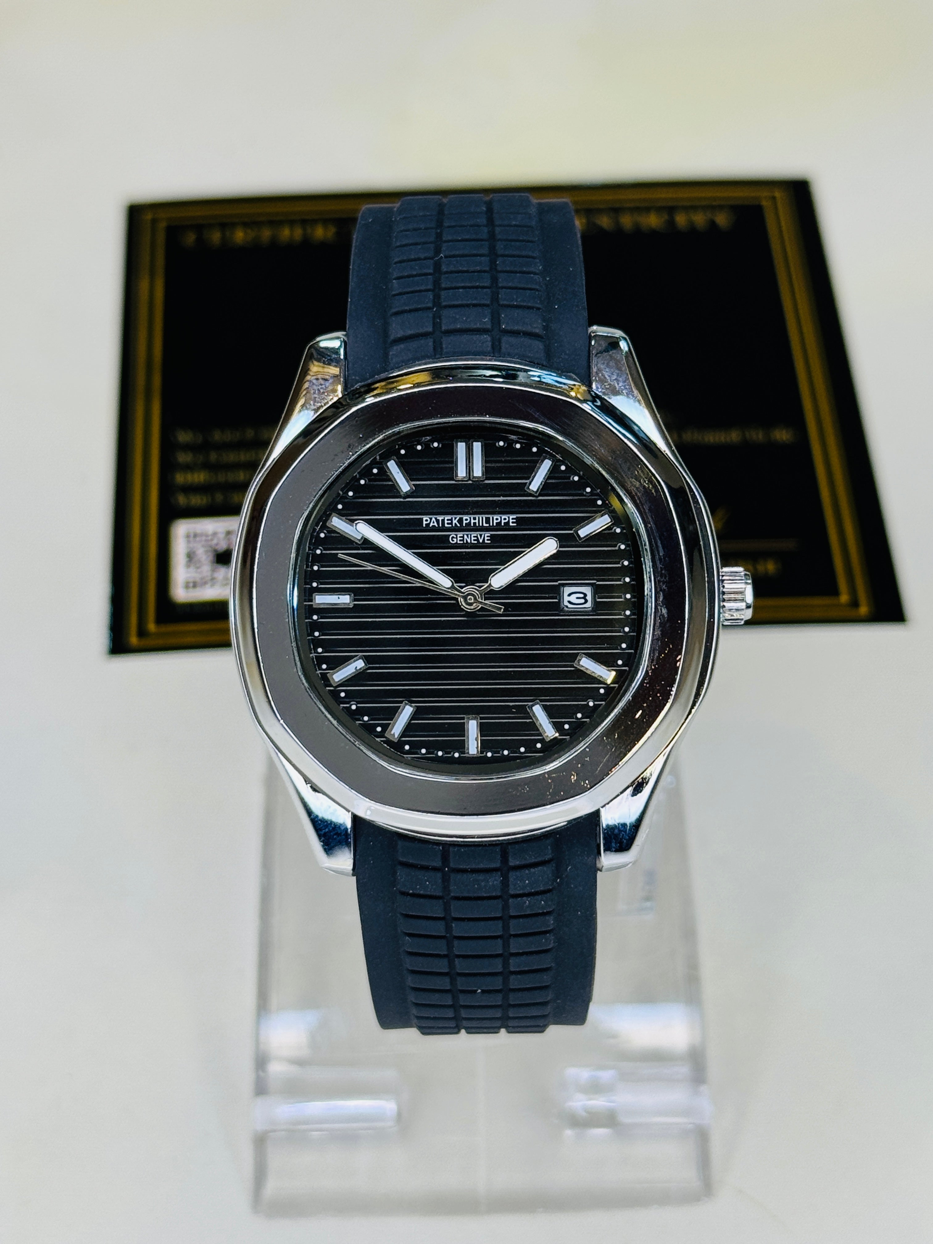 Black Silver Black Aquanaut Watch
