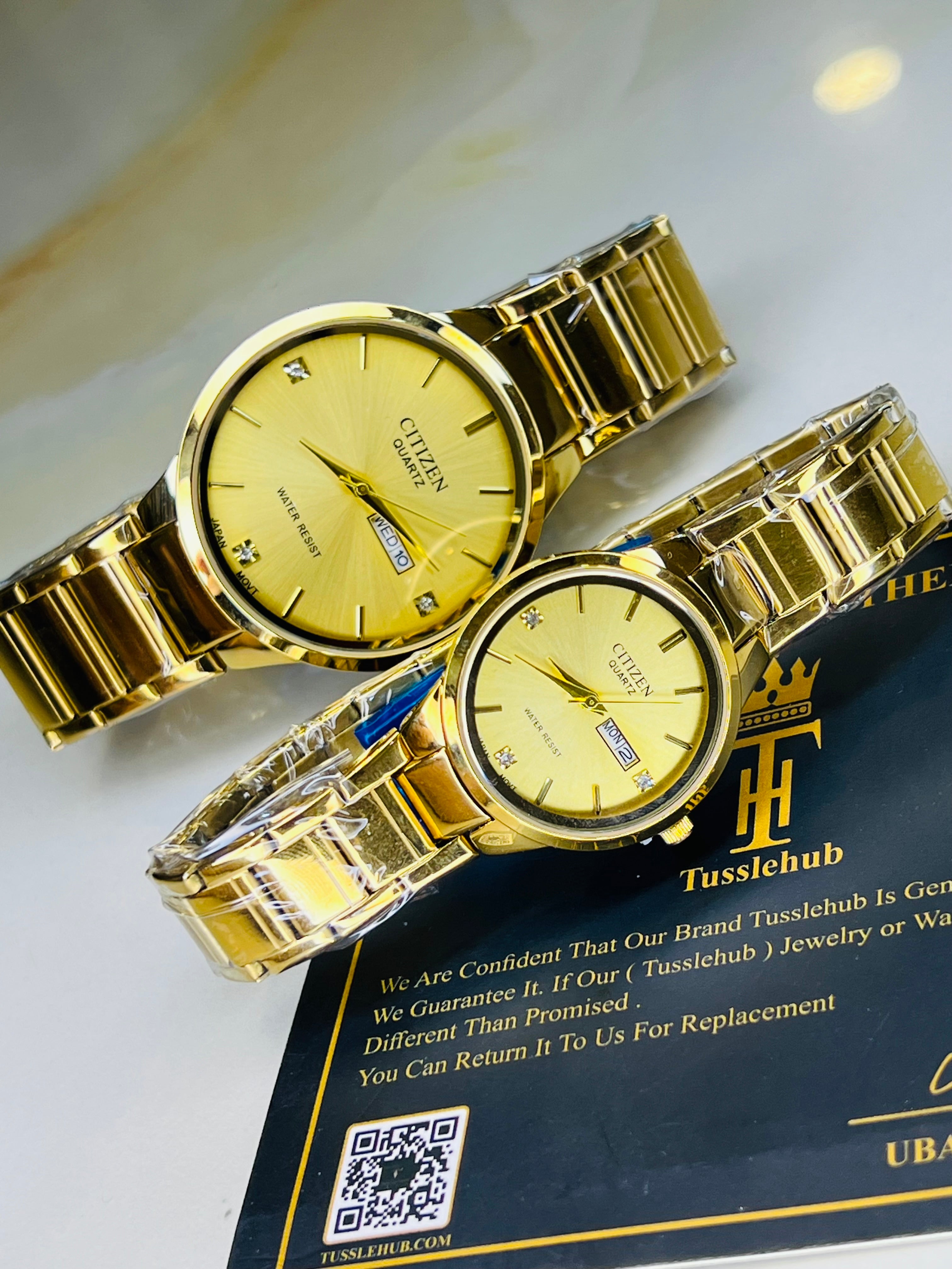 All Gold Axiom Couple Watch