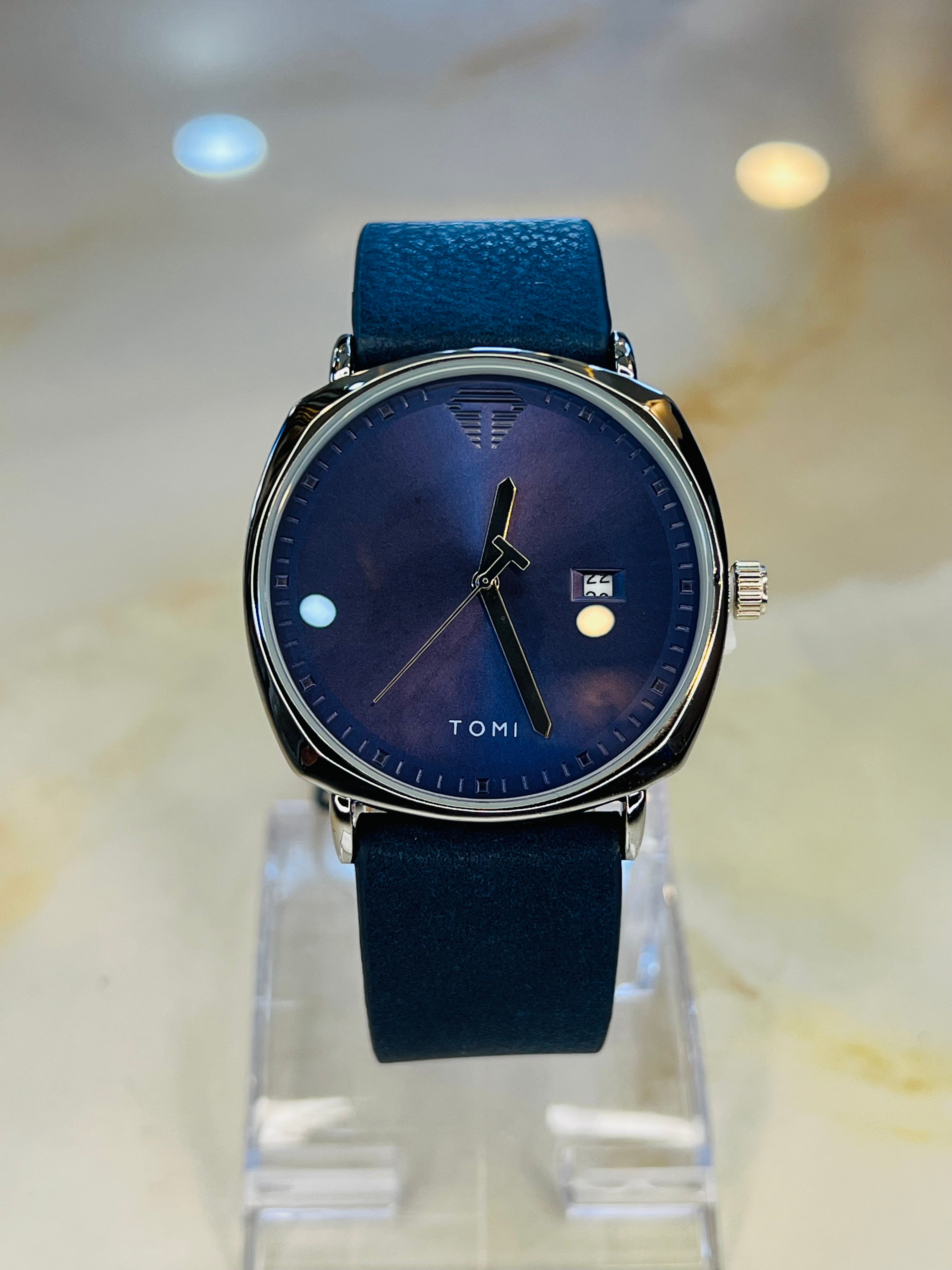 Tomi All Blue Sleek Dial Watch