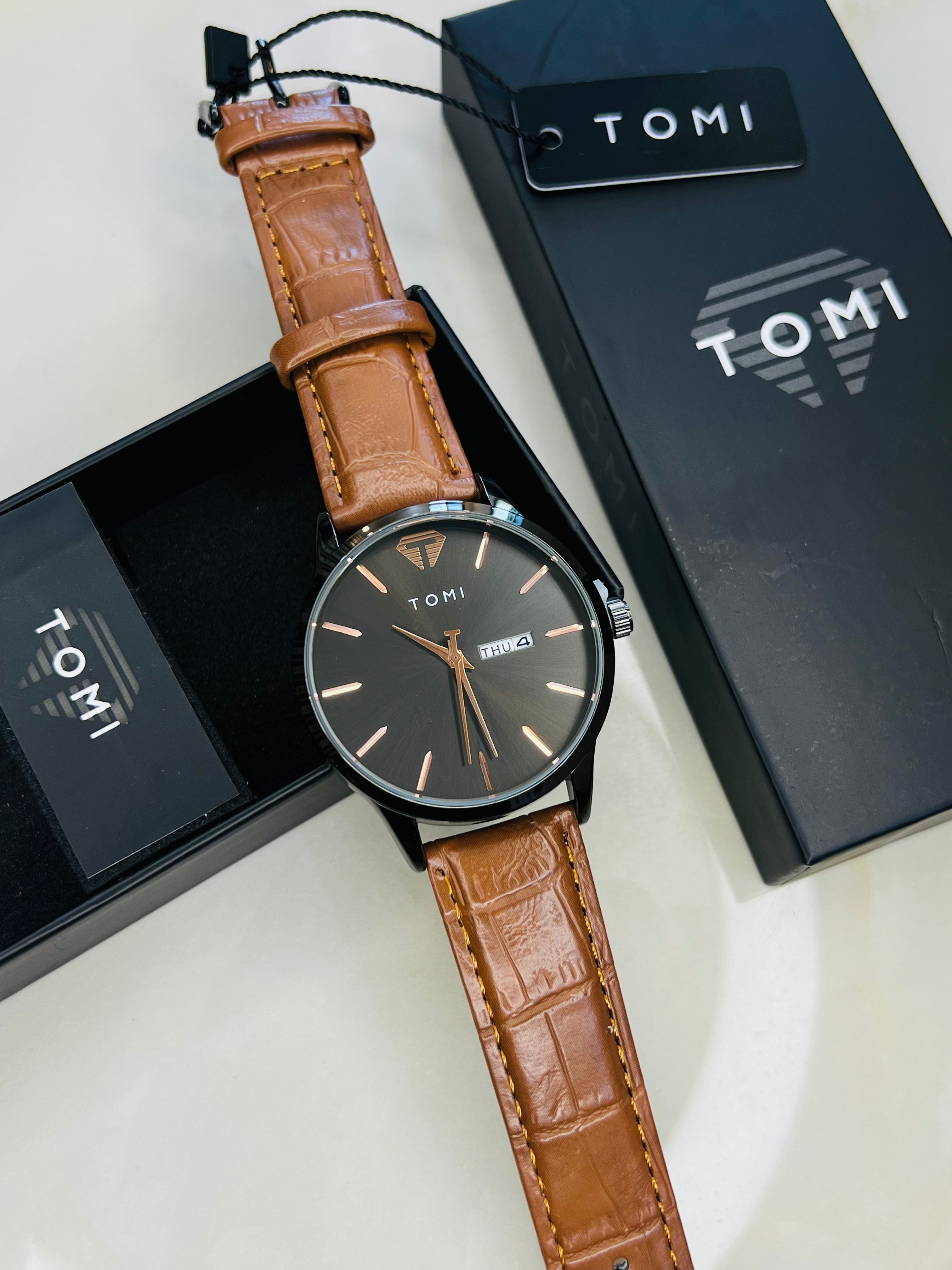 Tomi Day Date Brown Black Watch