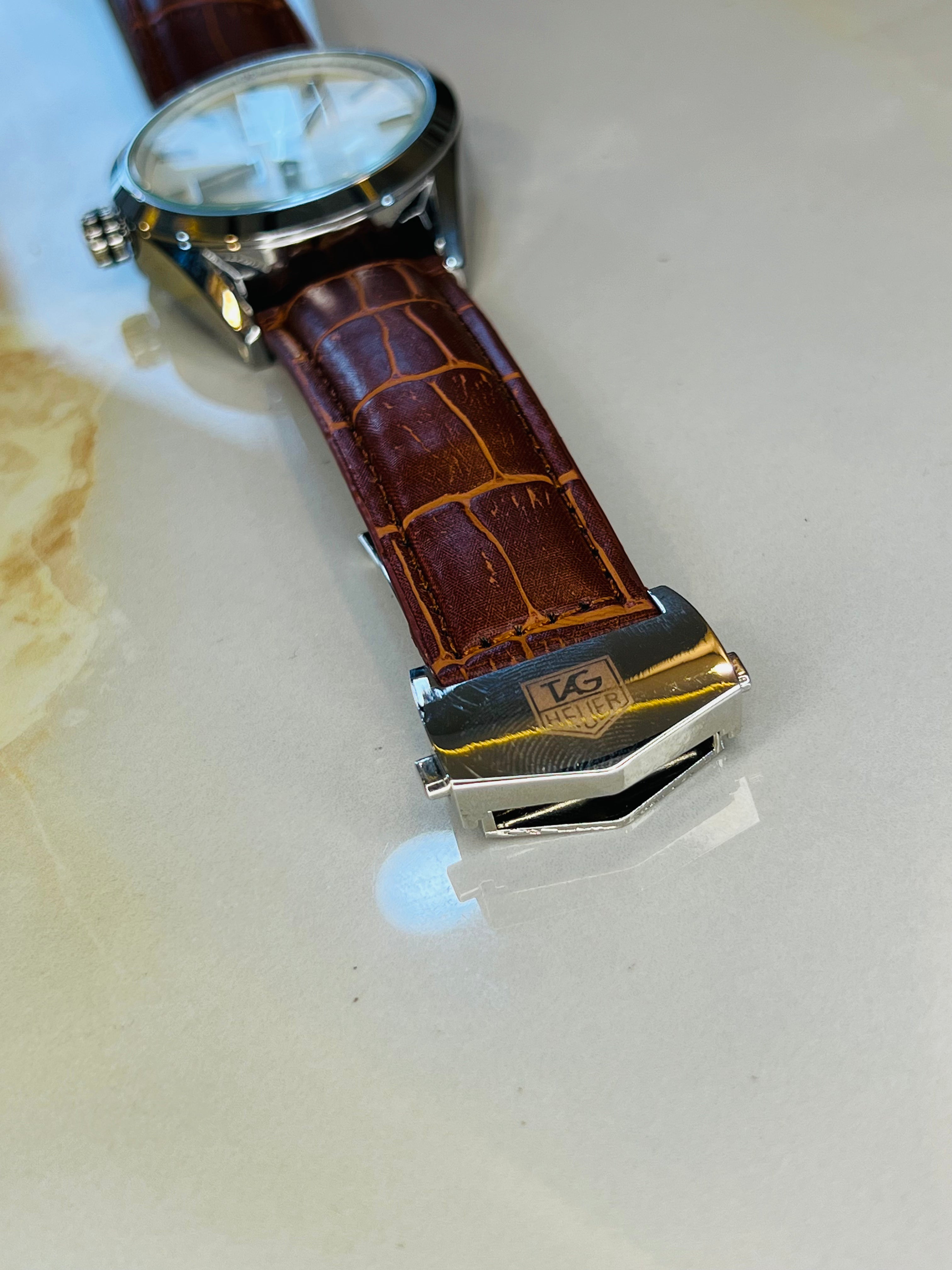 Brown Carrera Day Date Elite Dial Watch