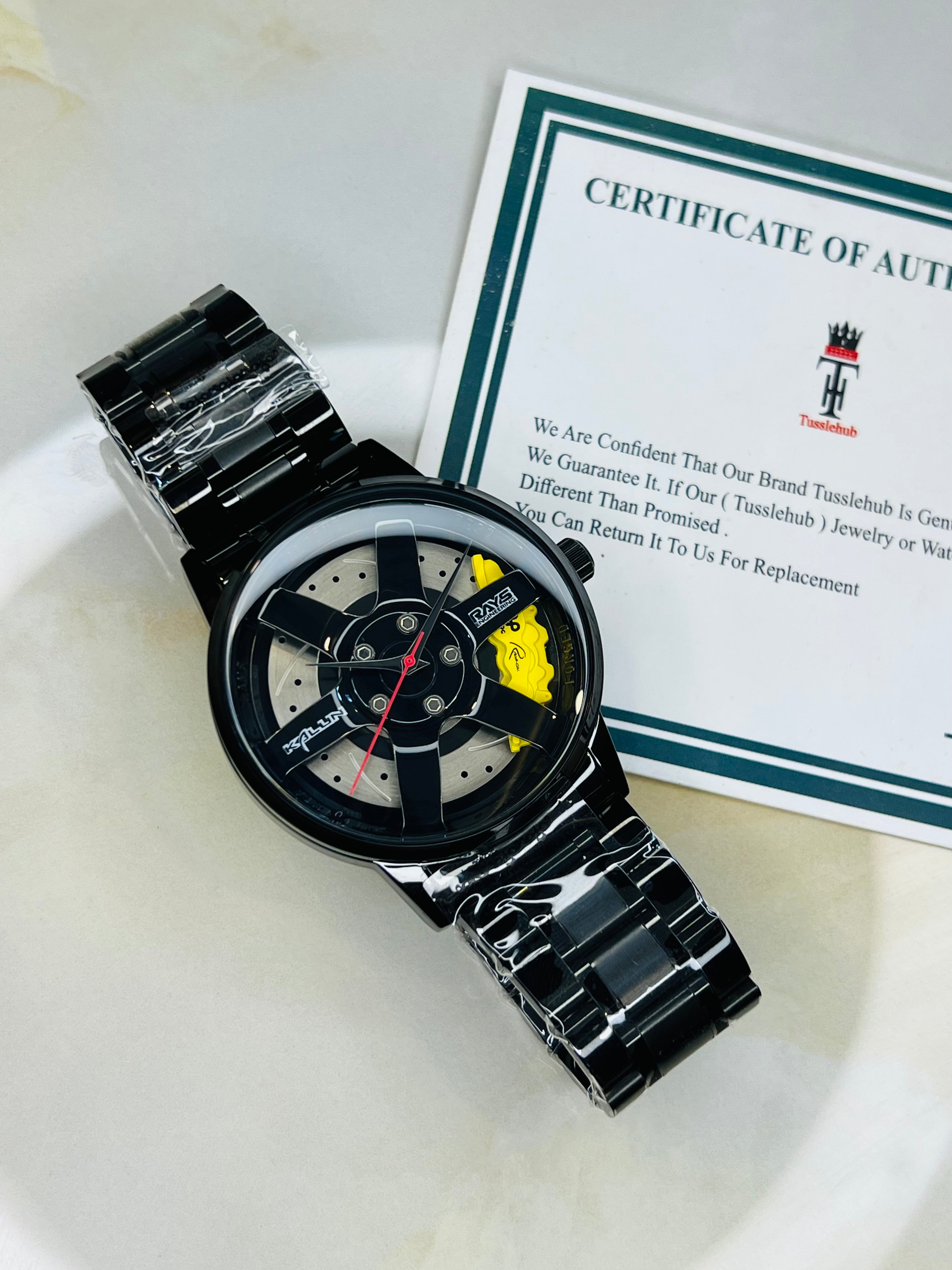 Vossen Avant Grande Yellow Wheel Watch