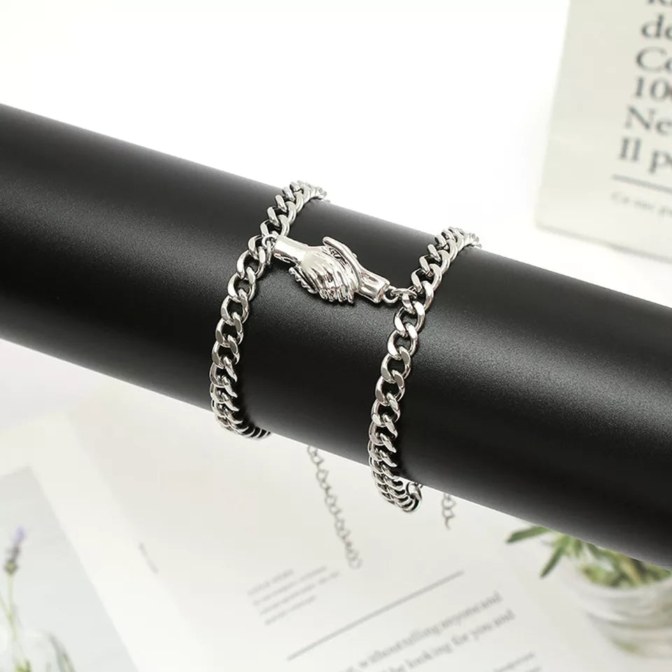 Shaking Hands Magnetic Bracelets