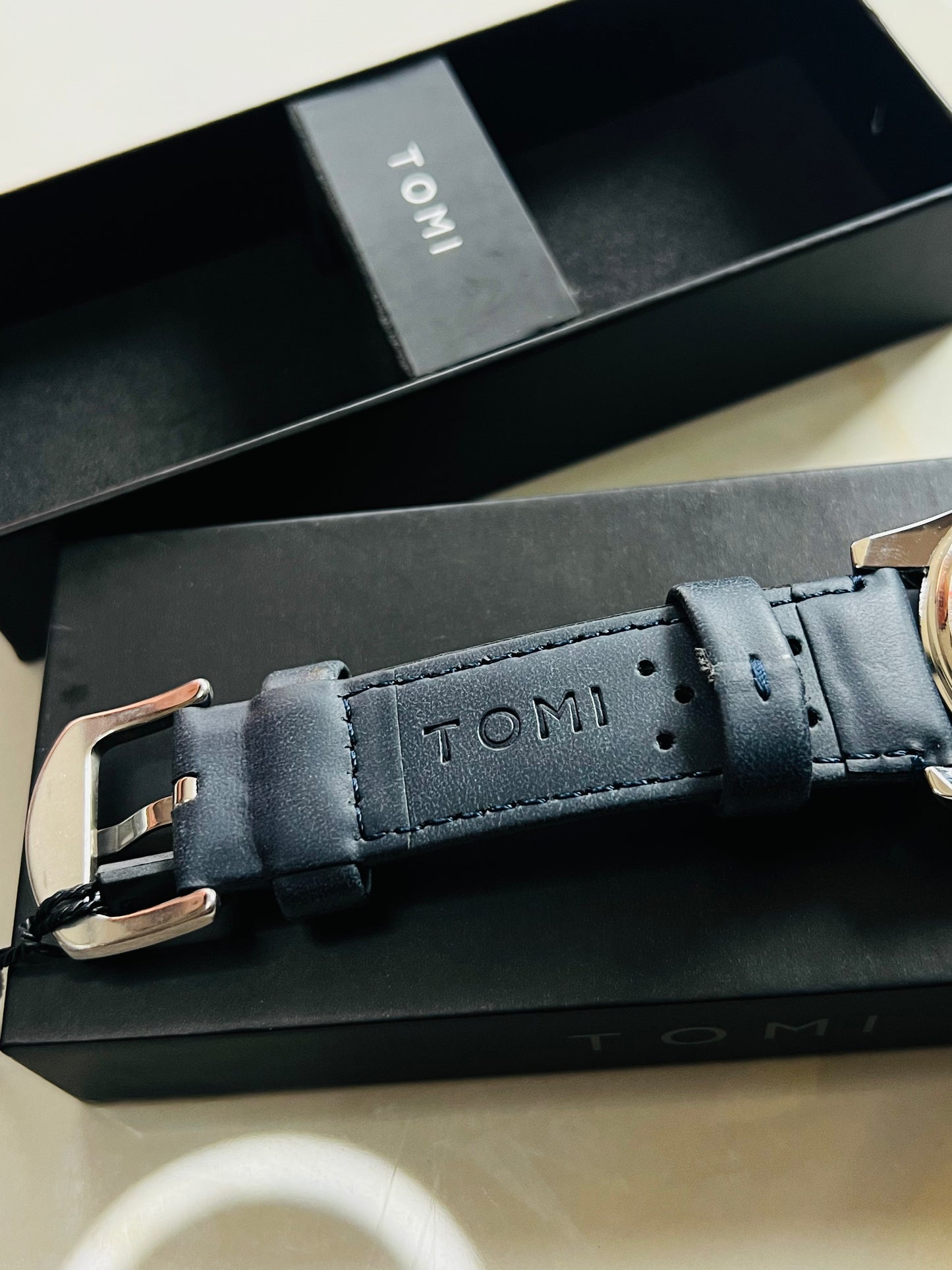 Tomi Navy Silver Jaguar Dial Waterproof