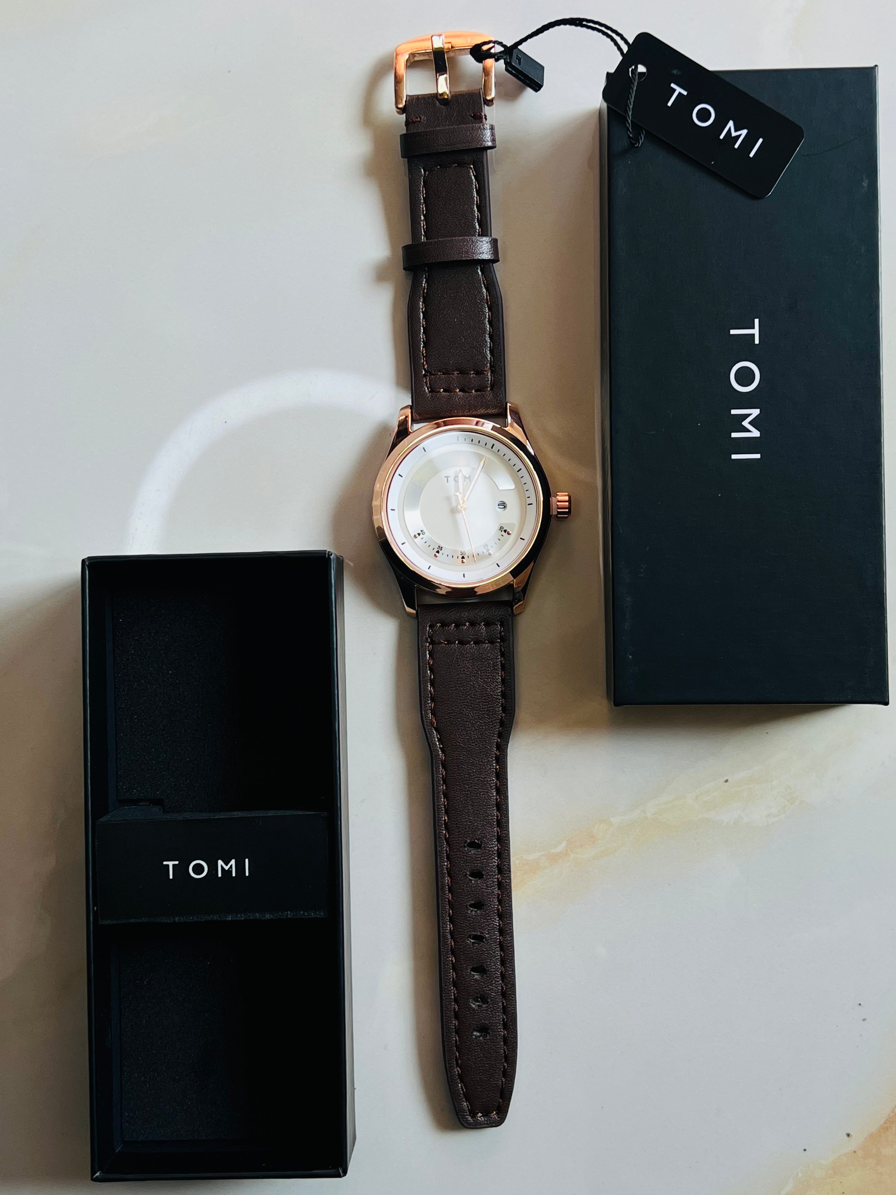 Tomi Coffee Gold Royal Dial Watch