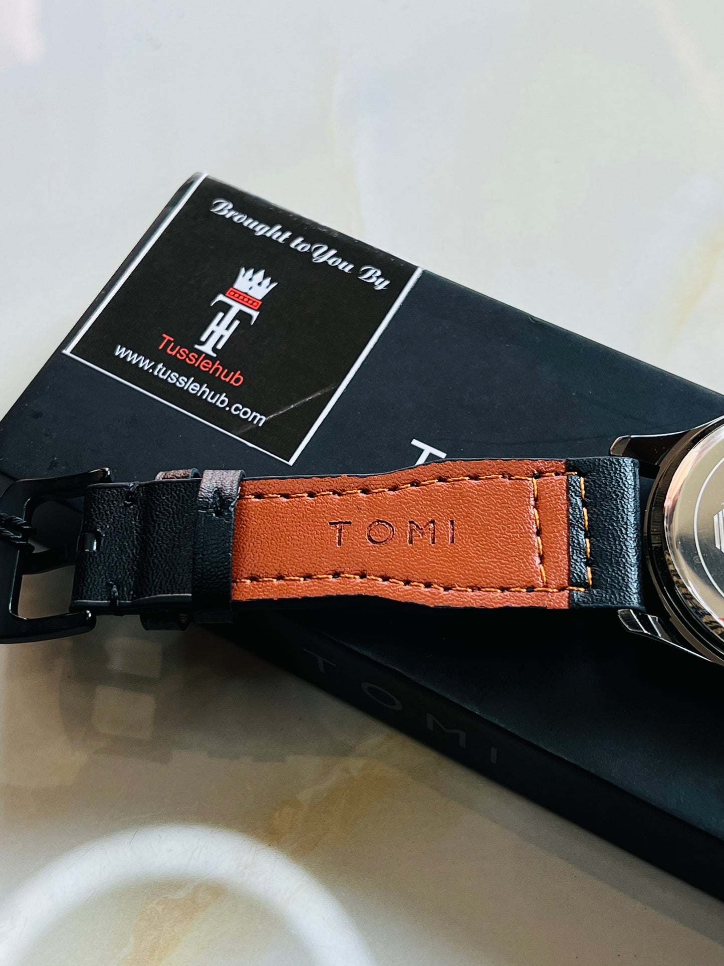 Tomi All Black Royal Dial Watch