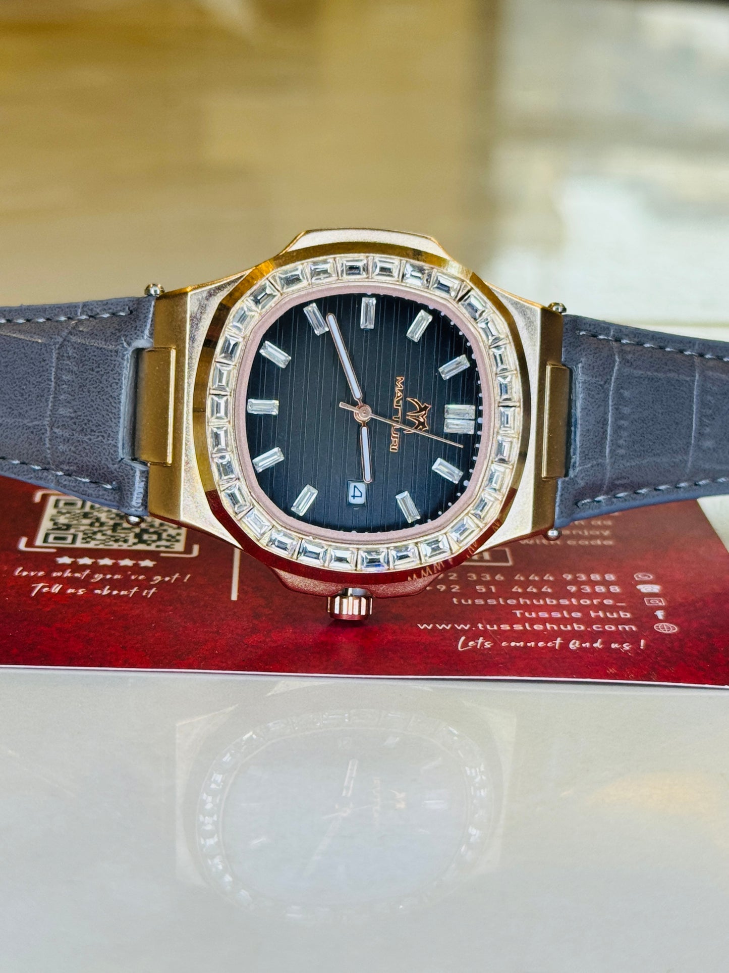 Matturi Ash Copper Zircon Watch