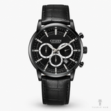 Citizen Globe All Black Chronograph Watch