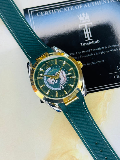 Forest Green Aqua Terra Omega Watch