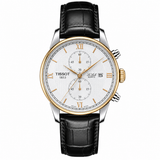 Le Lode Black Leather Chronograph Dial Tissot Watch