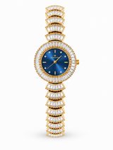 The Baguette Cascade – Art Deco Crystal Statement Watch