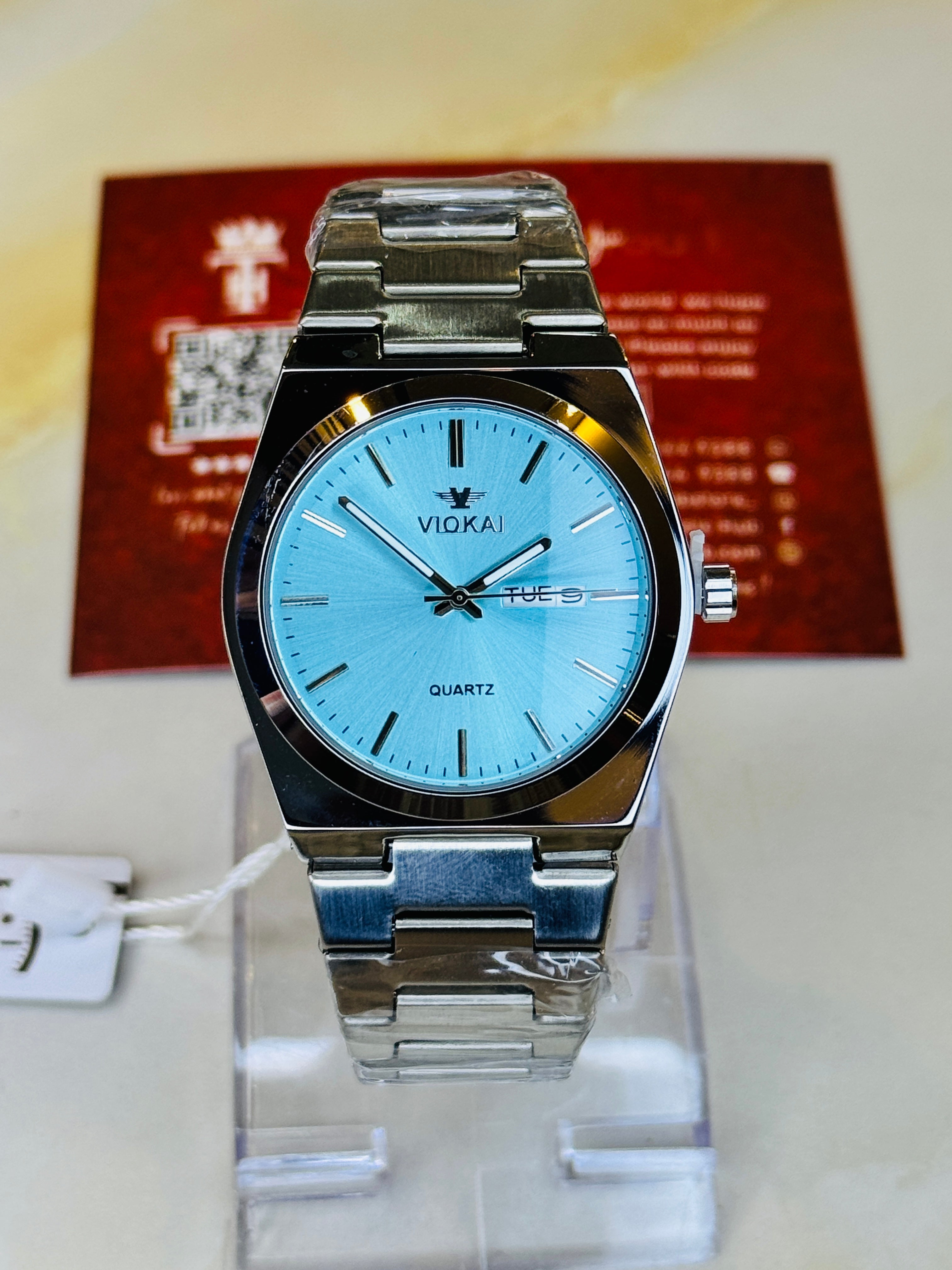 Silver ice Blue Viokai Prx Watch
