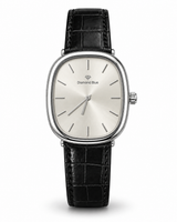 Diamond Ellipse Leather Watch