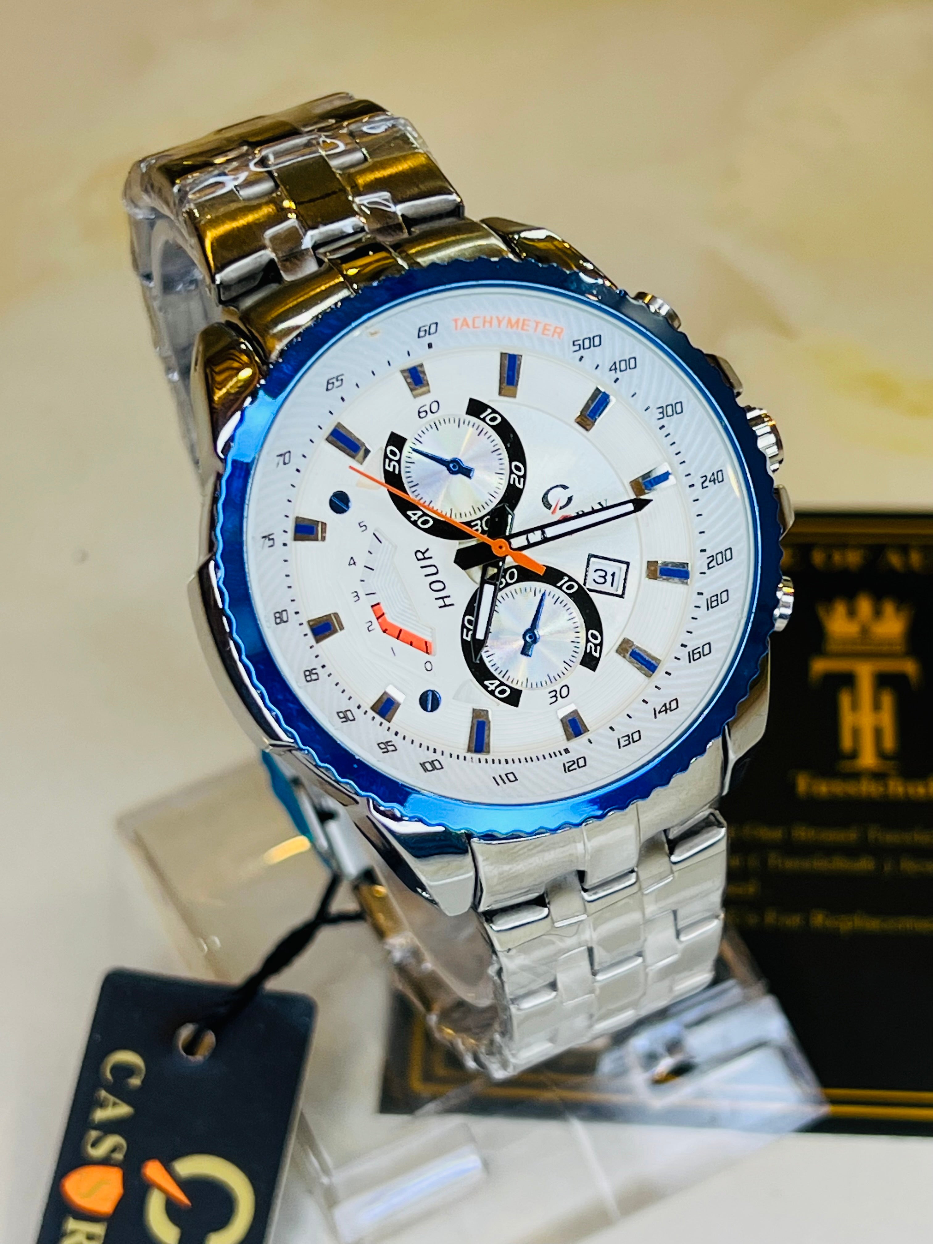 Silver Blue Cassray Watch – TUSSLEHUB