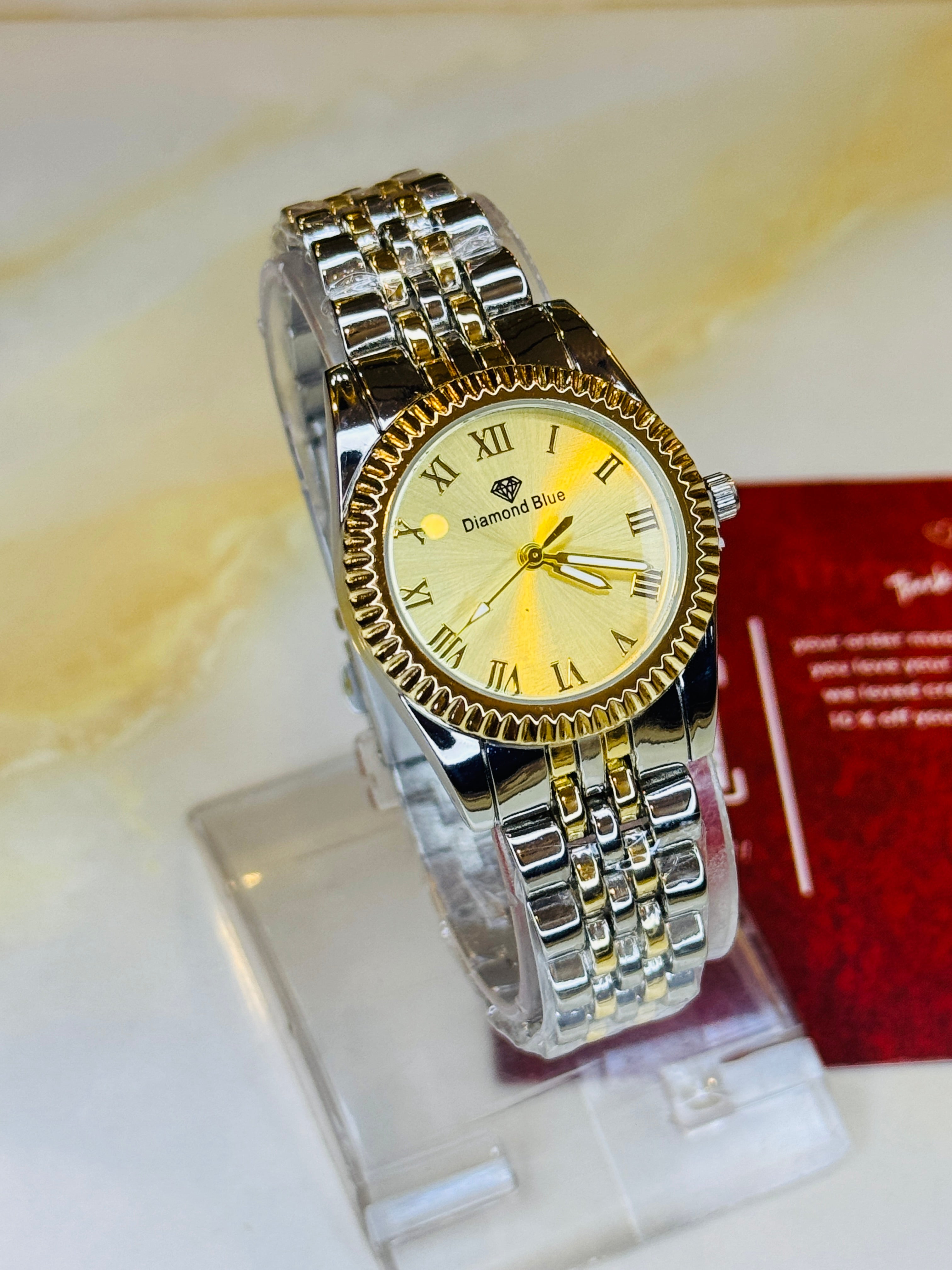 Two Tone Gold Aoqili Roman Watch for her